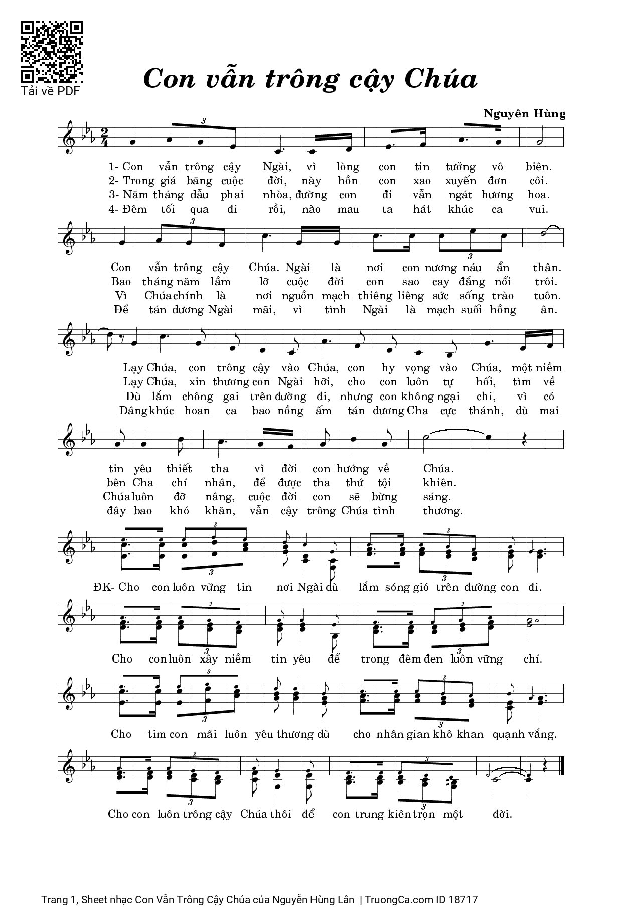 Con Vẫn Trông Cậy Chúa