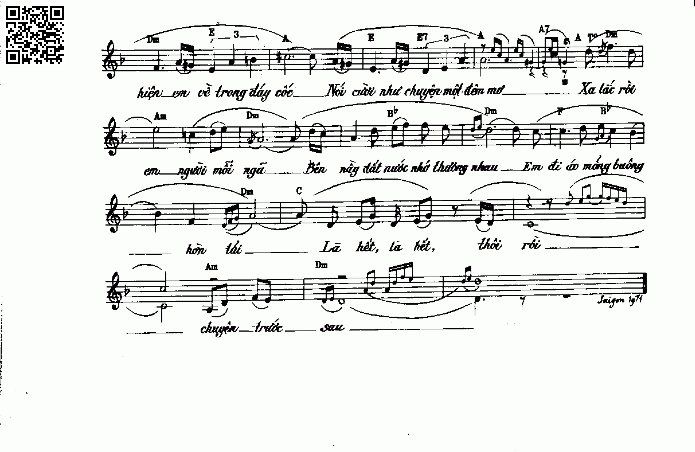 Page 2 of Sheet music PDF Đôi bờ - Cung Tiến