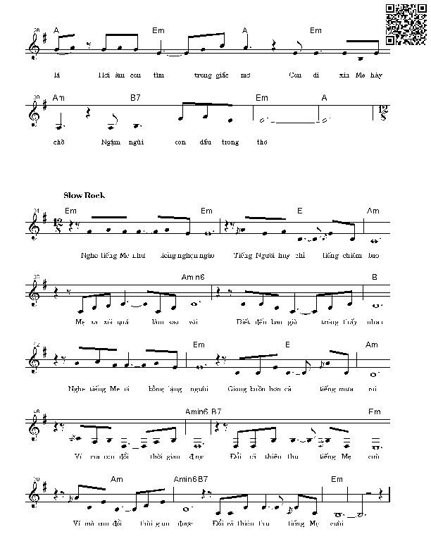 Page 2 of Sheet music PDF Đổi cả thiên thu tiếng mẹ cười - Võ Tá Hân