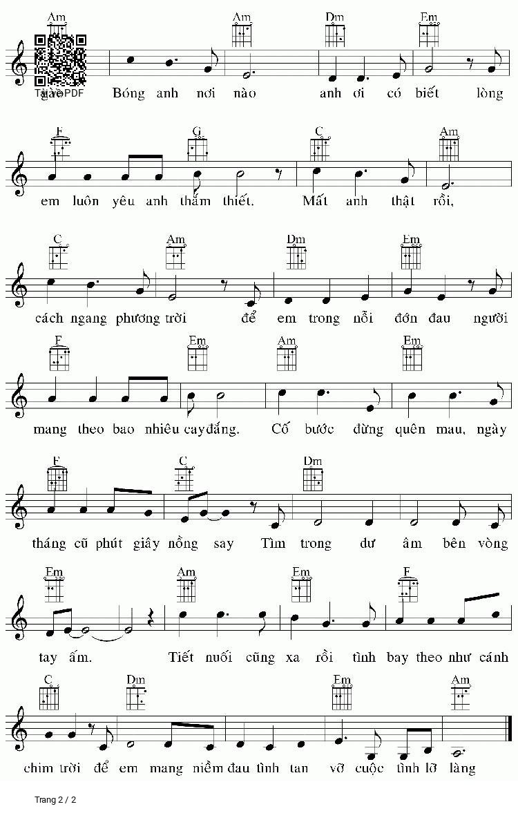 Page 2 of Sheet music PDF Love You And Love Me - Ngoại Quốc