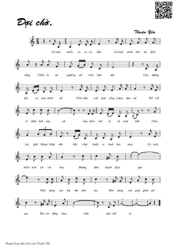 Đợi chờ - Thuận Yến