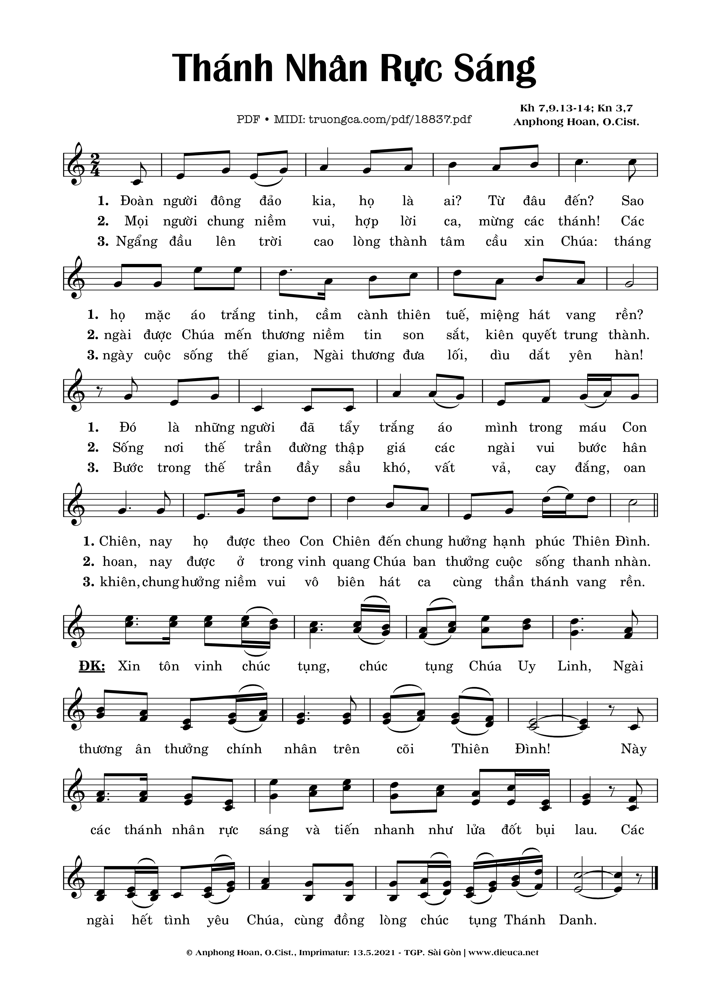 Thánh Nhân Rực Sáng