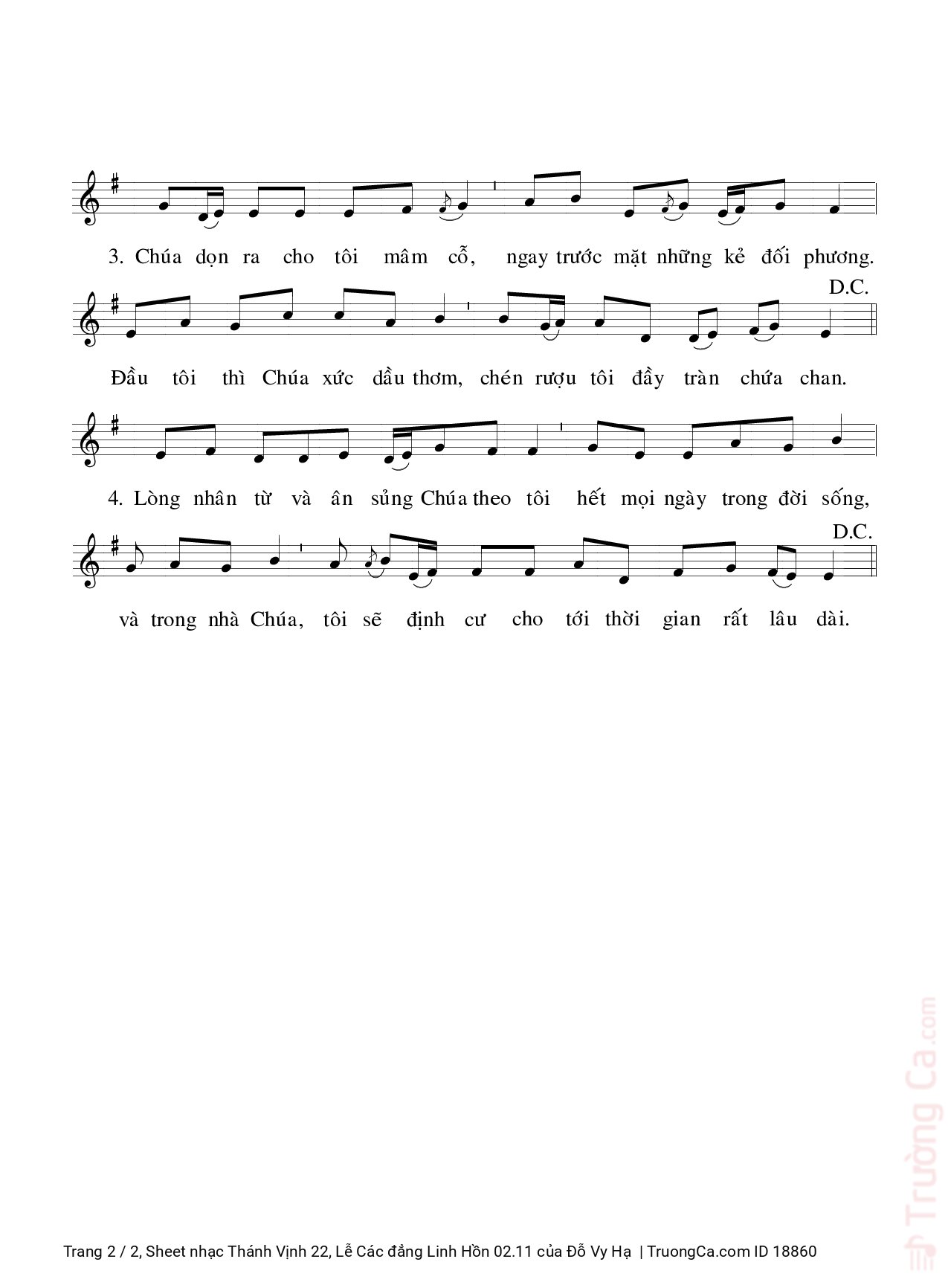 ca Chúa chăn nuôi tôi tôi chẳng thiếu thốn chi, Trang 8