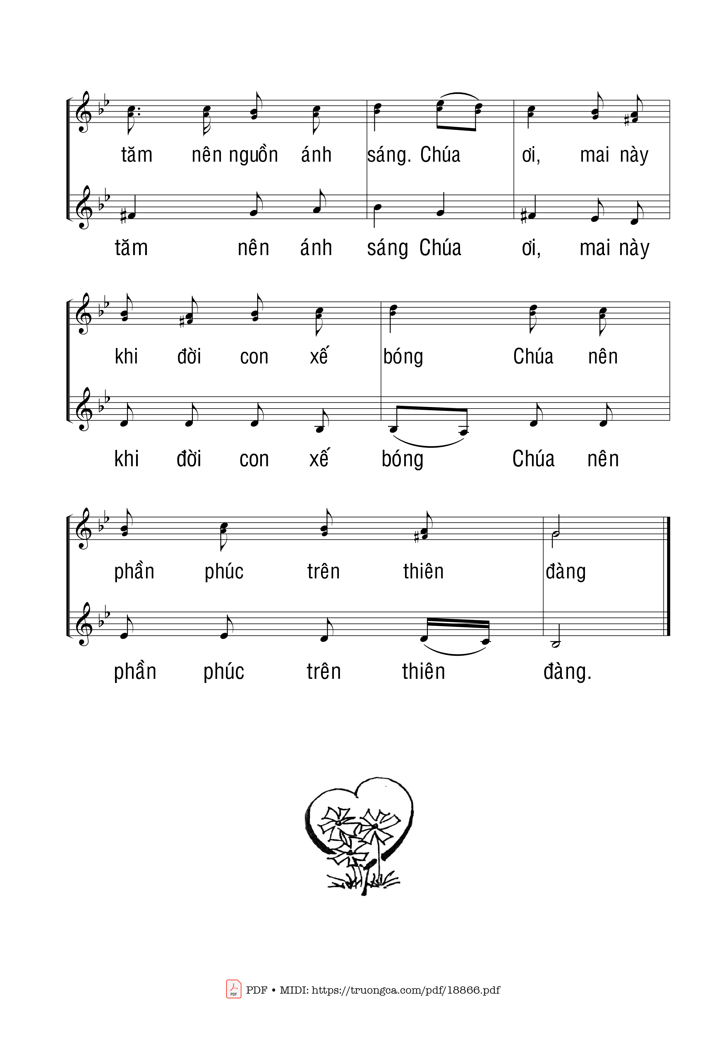 Page 4 of Sheet music PDF Con Hướng Về Chúa (Bè) - Nguyên Kha