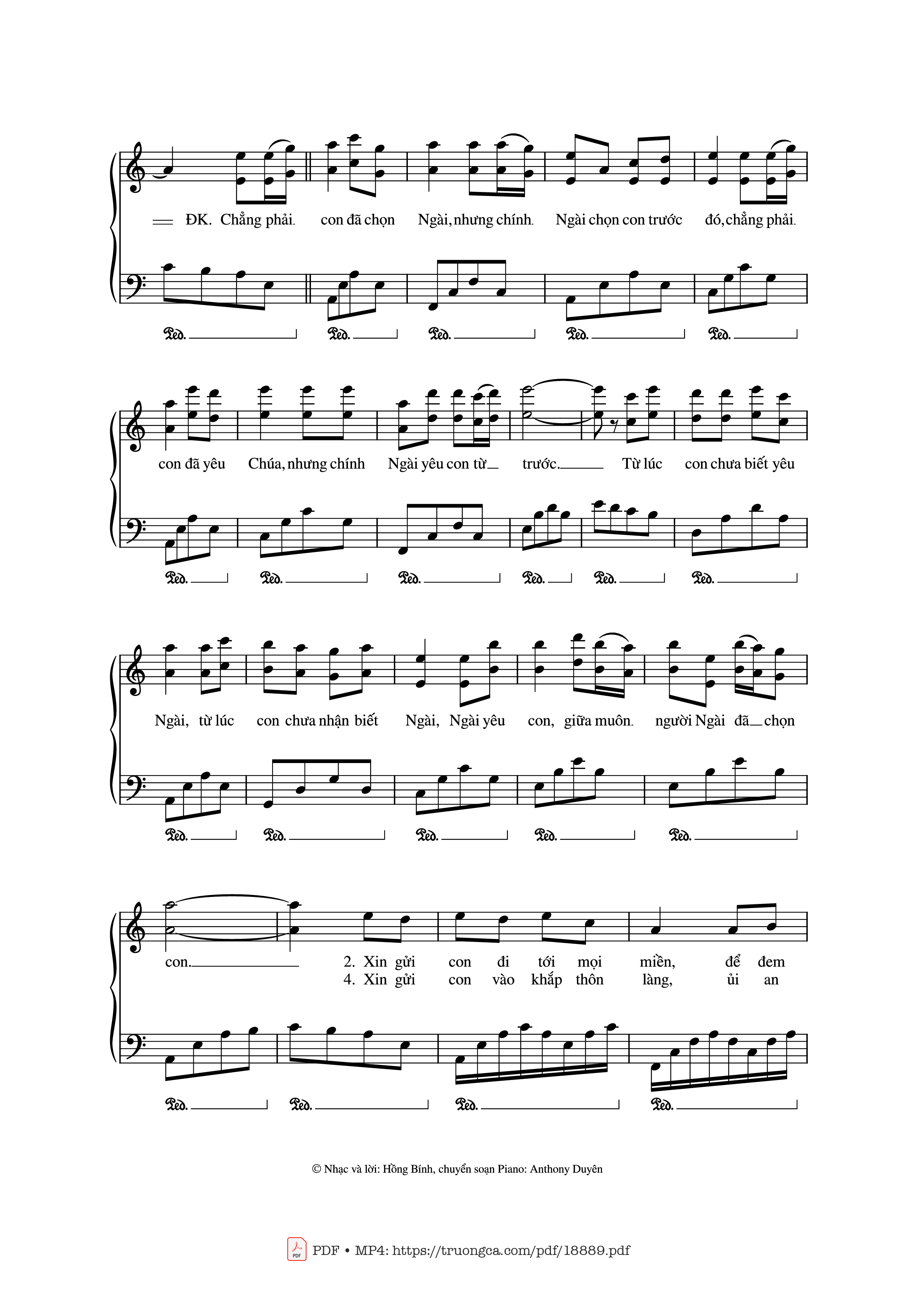 Page 3 of Sheet music PDF Chính Chúa Chọn Con Piano - Hồng Bính - Anthony Duyên
