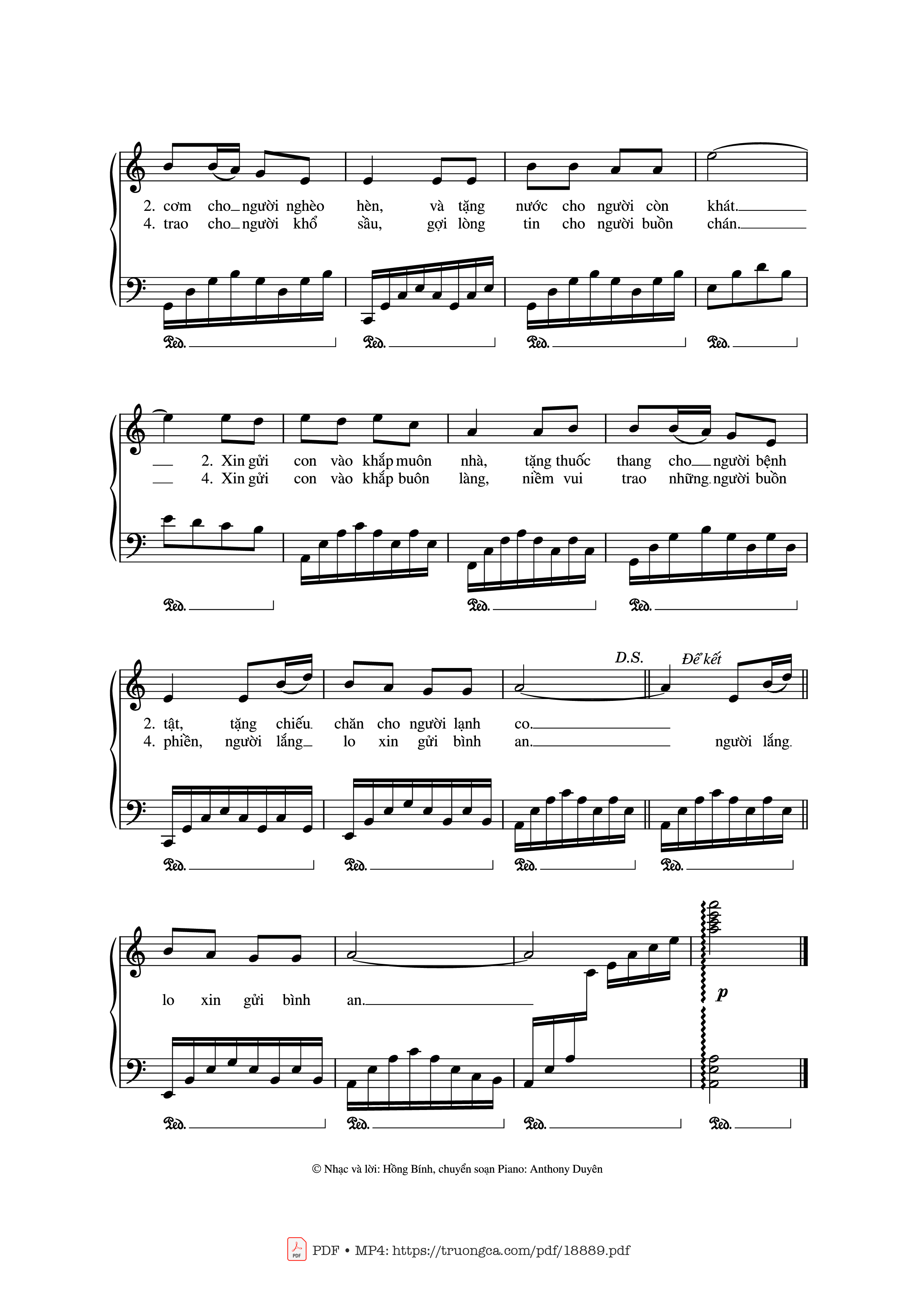 Page 4 of Sheet music PDF Chính Chúa Chọn Con Piano - Hồng Bính - Anthony Duyên