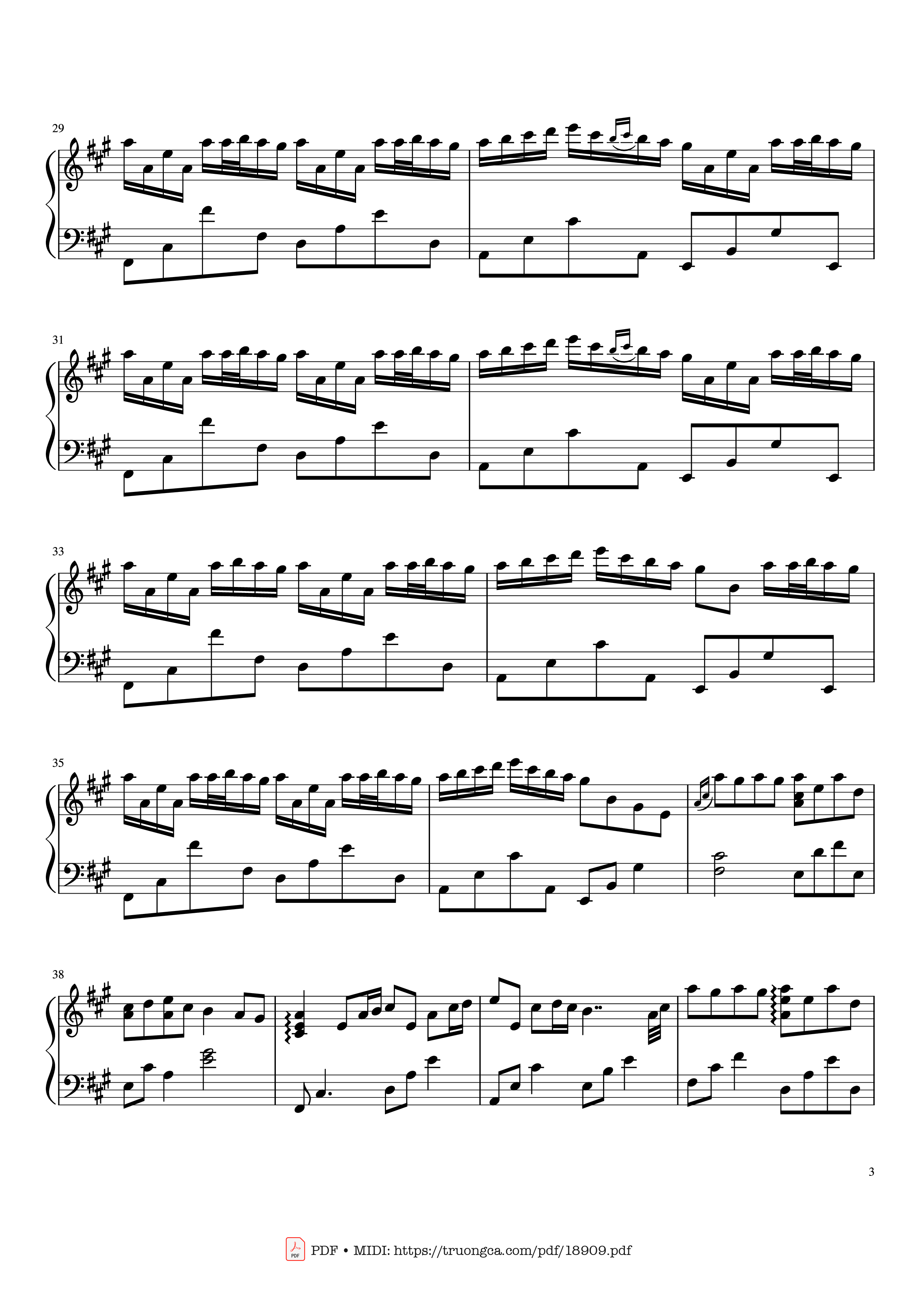 Page 3 of Sheet music PDF River Flows In You Yiruma Piano - Emmy langevin