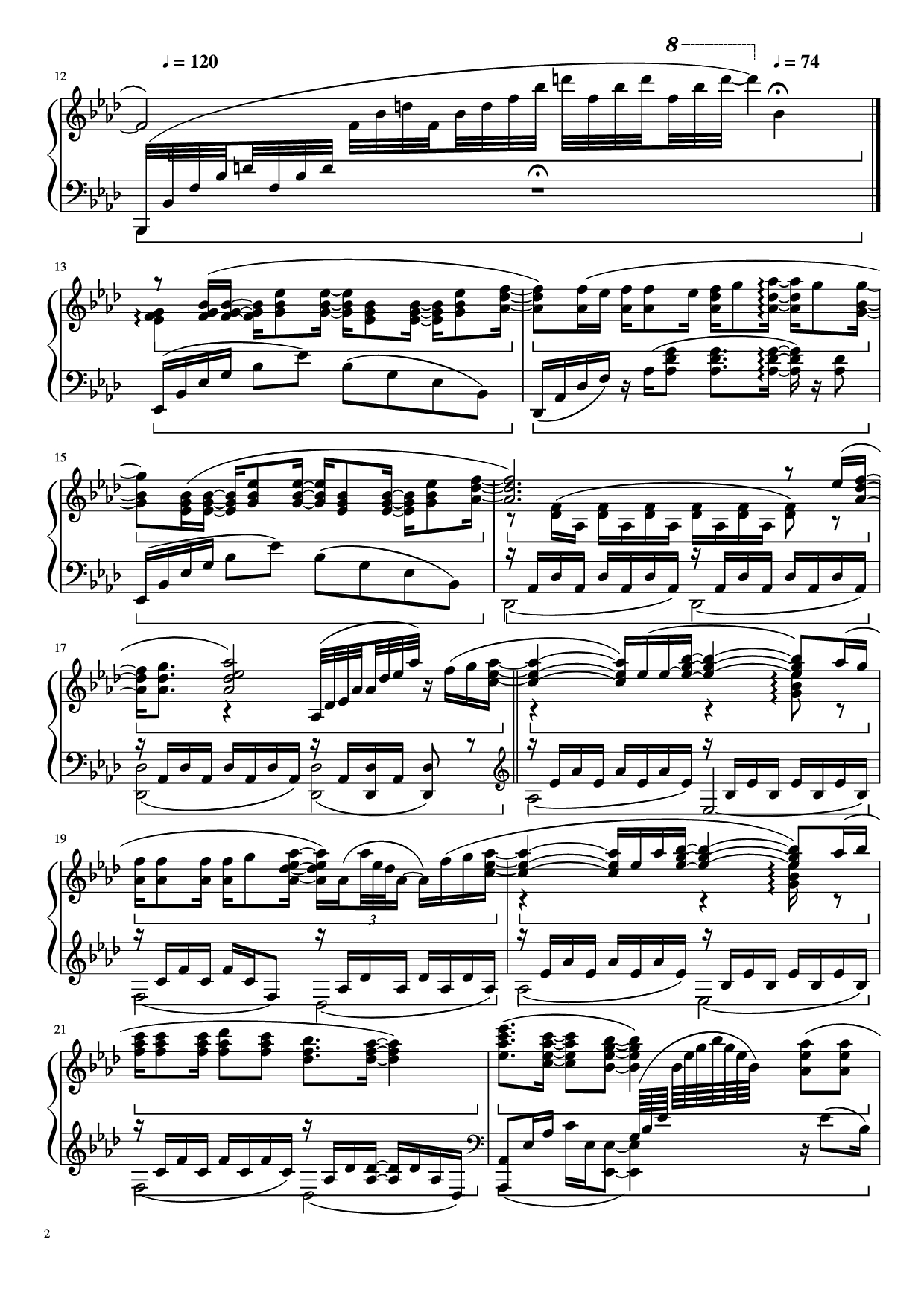 Page 2 of Sheet music PDF Piano Let It Go (Disney