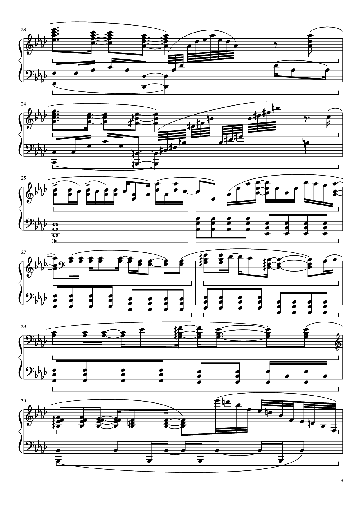 Page 3 of Sheet music PDF Piano Let It Go (Disney