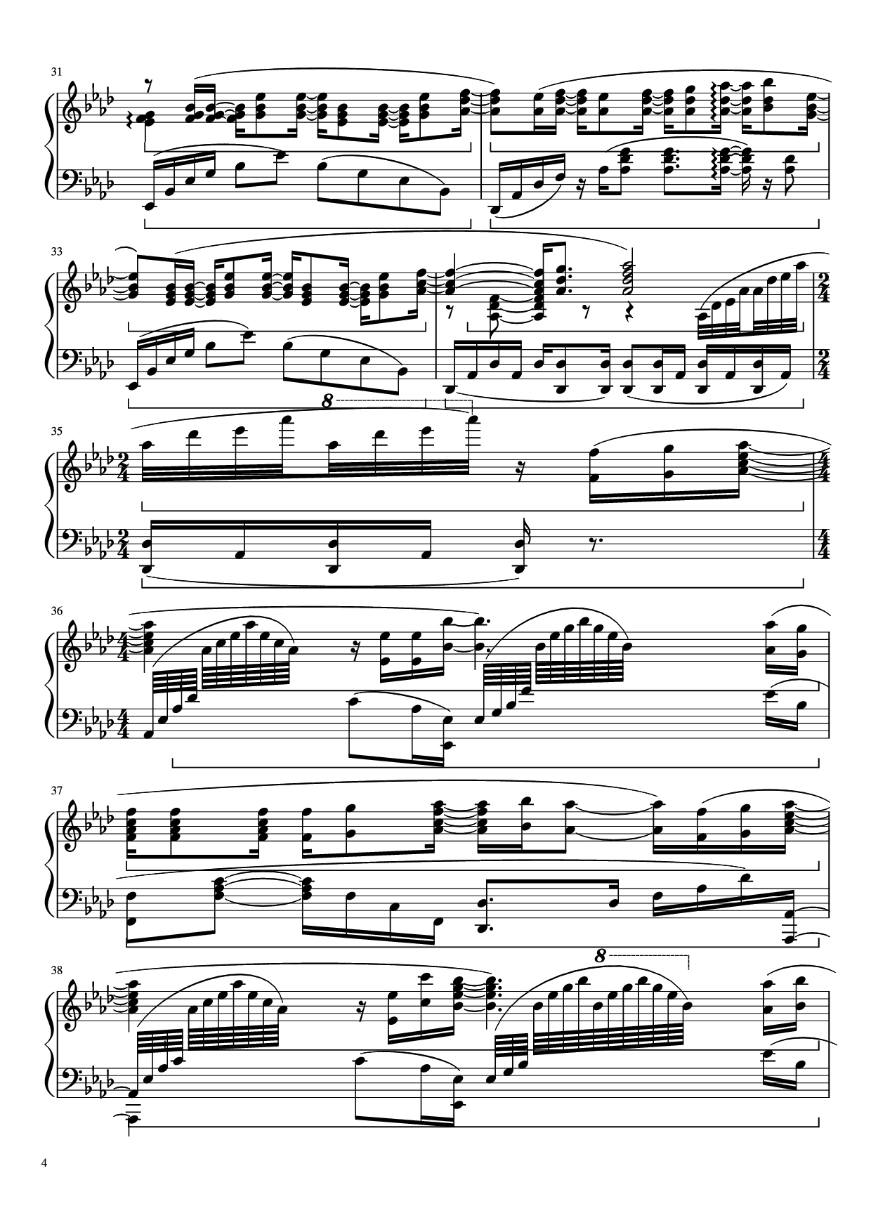 Page 4 of Sheet music PDF Piano Let It Go (Disney