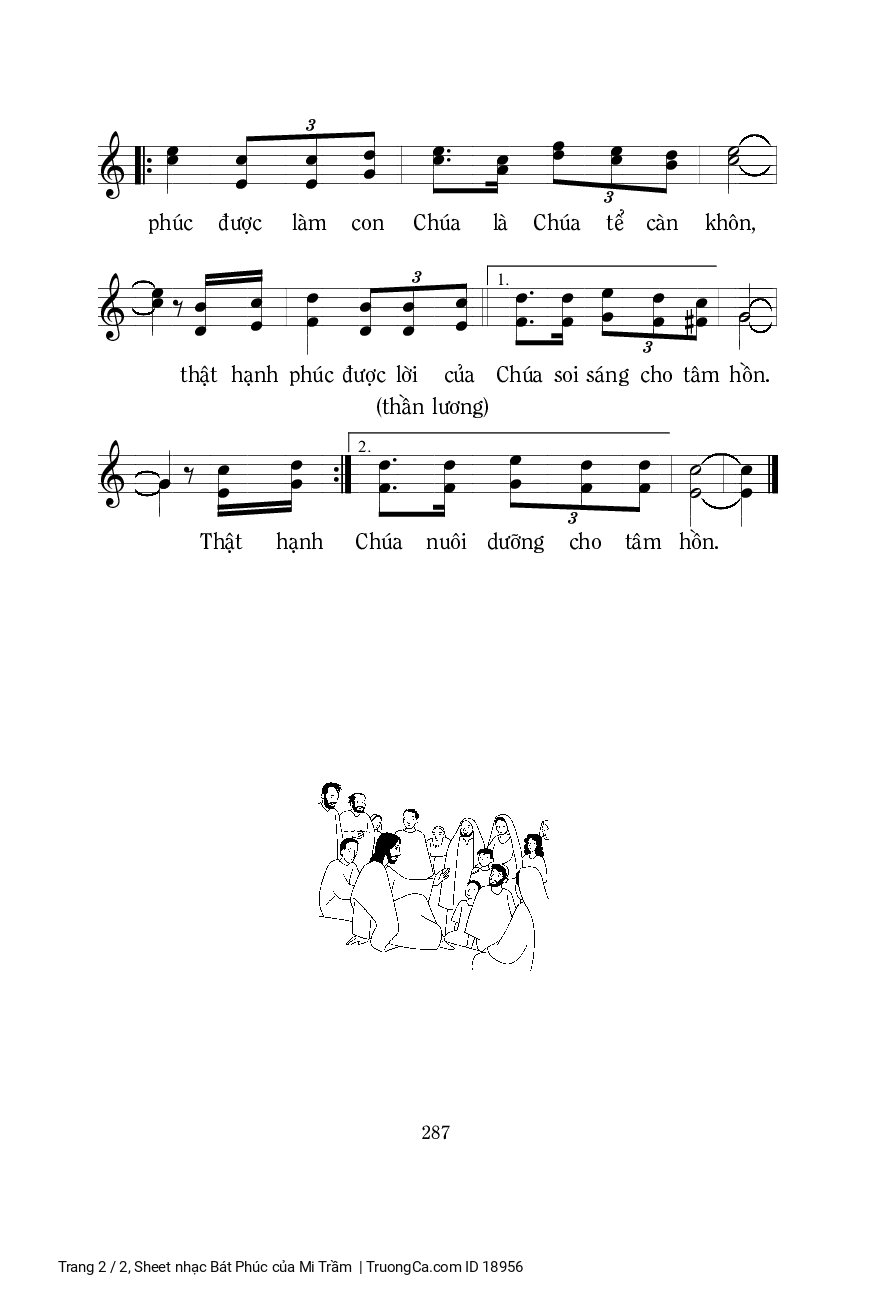Page 2 of Sheet music PDF Bát Phúc - Mi Trầm
