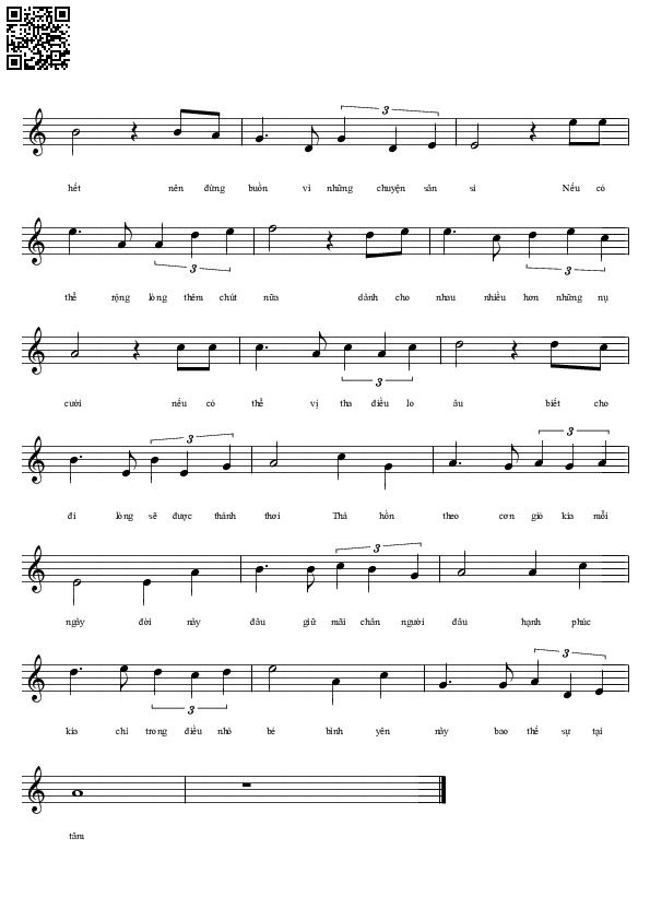 Page 2 of Sheet music PDF Đời đâu mấy lần - Nguyễn Đình Chương