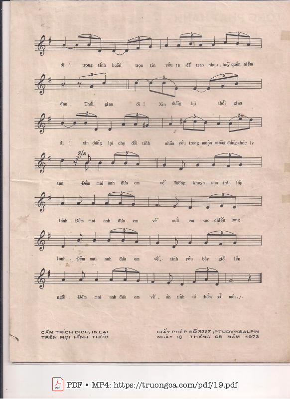 Page 3 of Sheet music PDF Ai đưa em về - Nguyễn Ánh 9