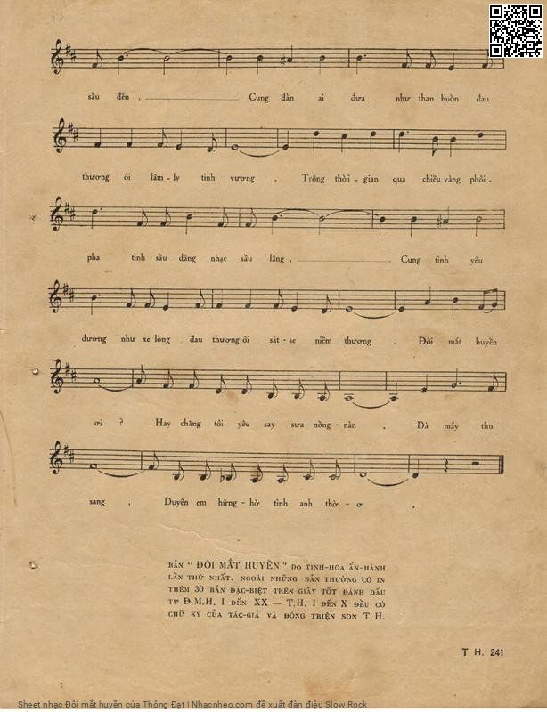 Page 3 of Sheet music PDF Đôi mắt huyền - Thông Đạt