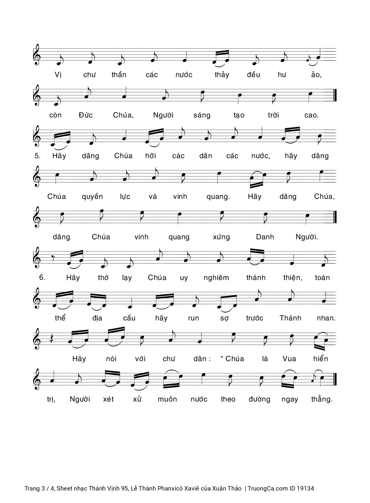 Hãy kể cho muôn dân biết Chúa thật là vinh hiển, Trang 7