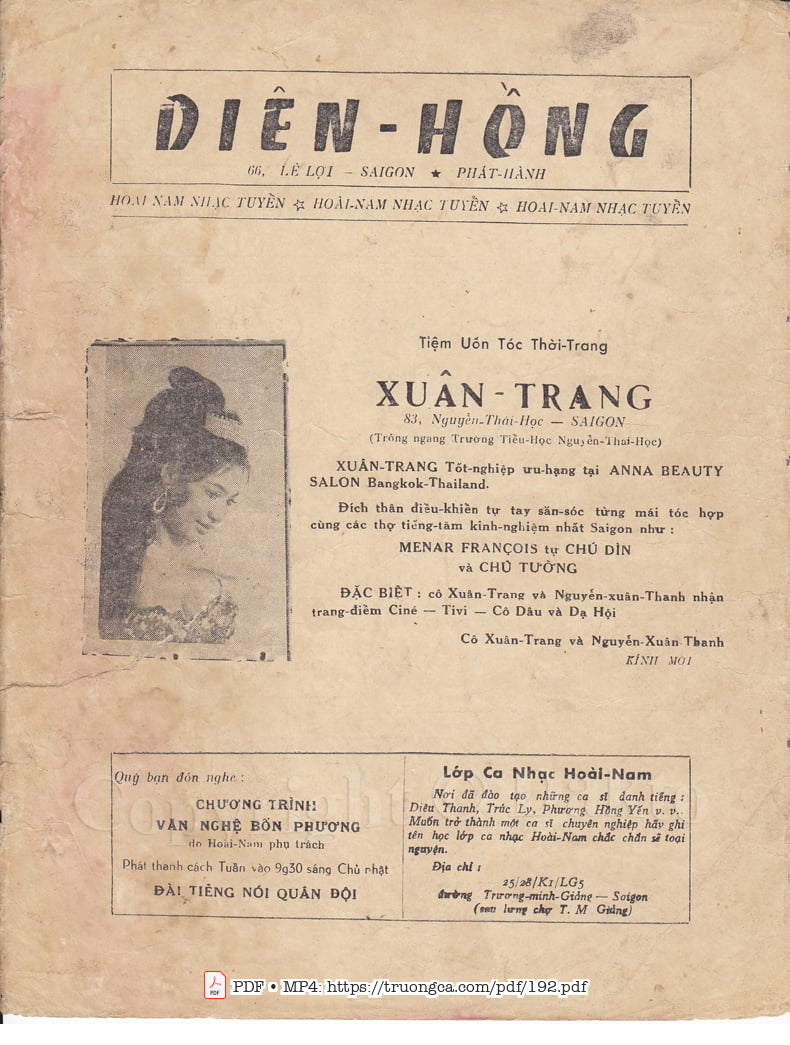 Page 4 of Sheet music PDF Ba tháng quân trường - Hoài Nam