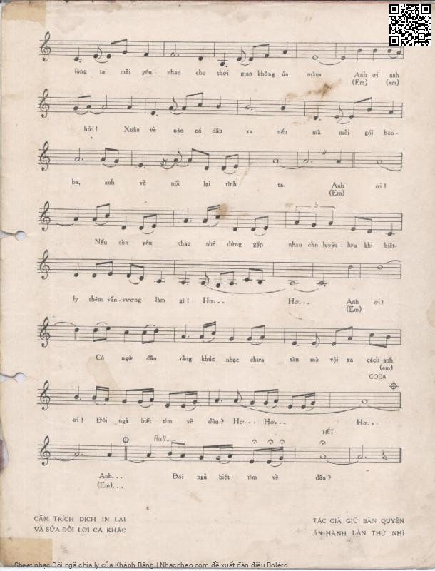 Page 3 of Sheet music PDF Đôi ngã chia ly - Khánh Băng