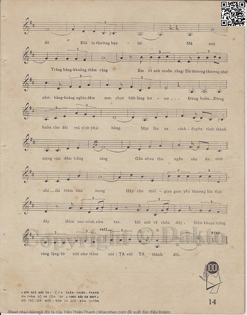 Page 3 of Sheet music PDF Đôi ngã đôi ta - Trần Thiện Thanh