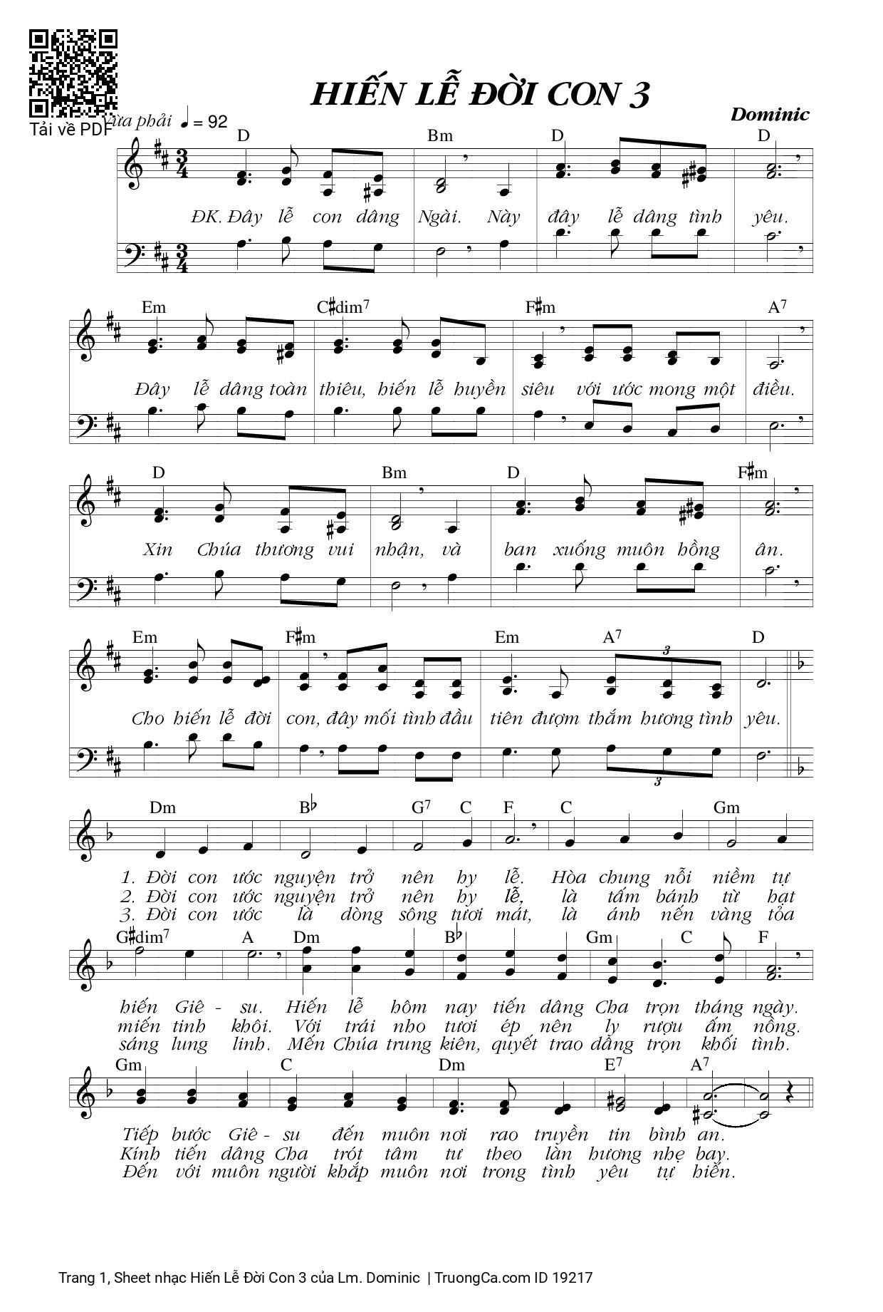 Hiến Lễ Đời Con 3