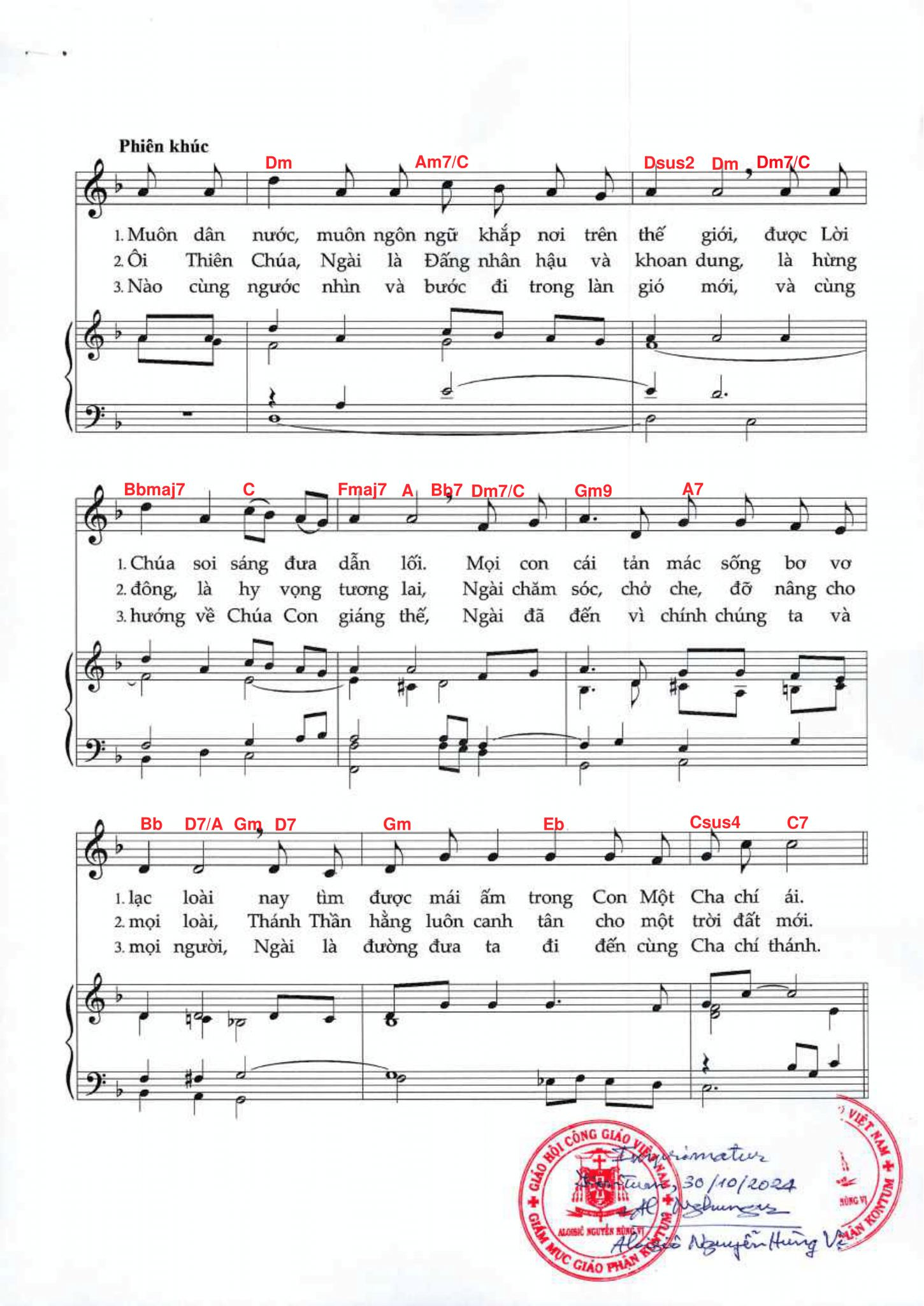 Page 4 of Sheet music PDF Những người hành hương của hy vọng (đệm hát) - Francesco Meneghello 