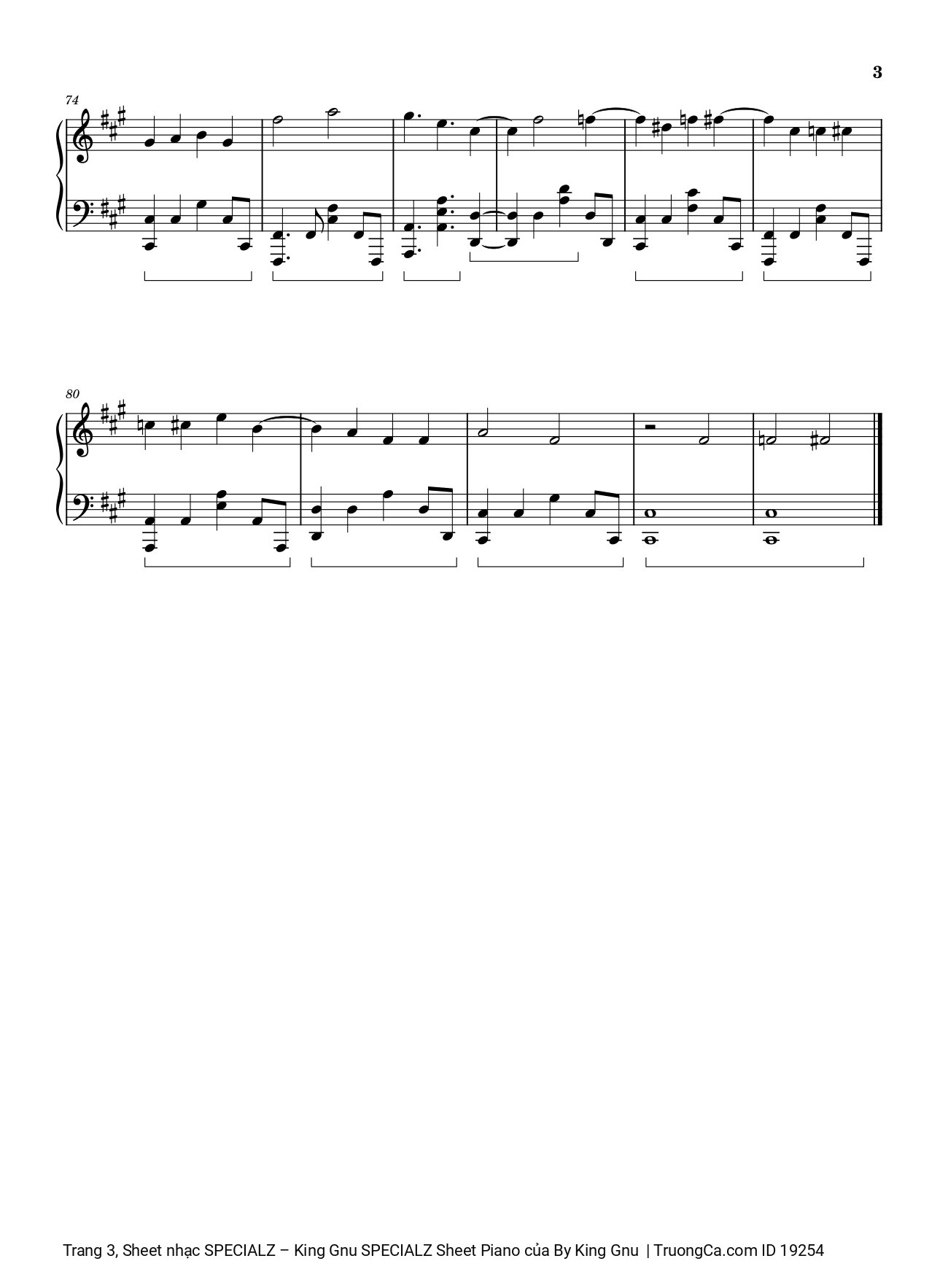 Page 3 of Sheet music PDF Specialz Sheet Piano - King Gnu