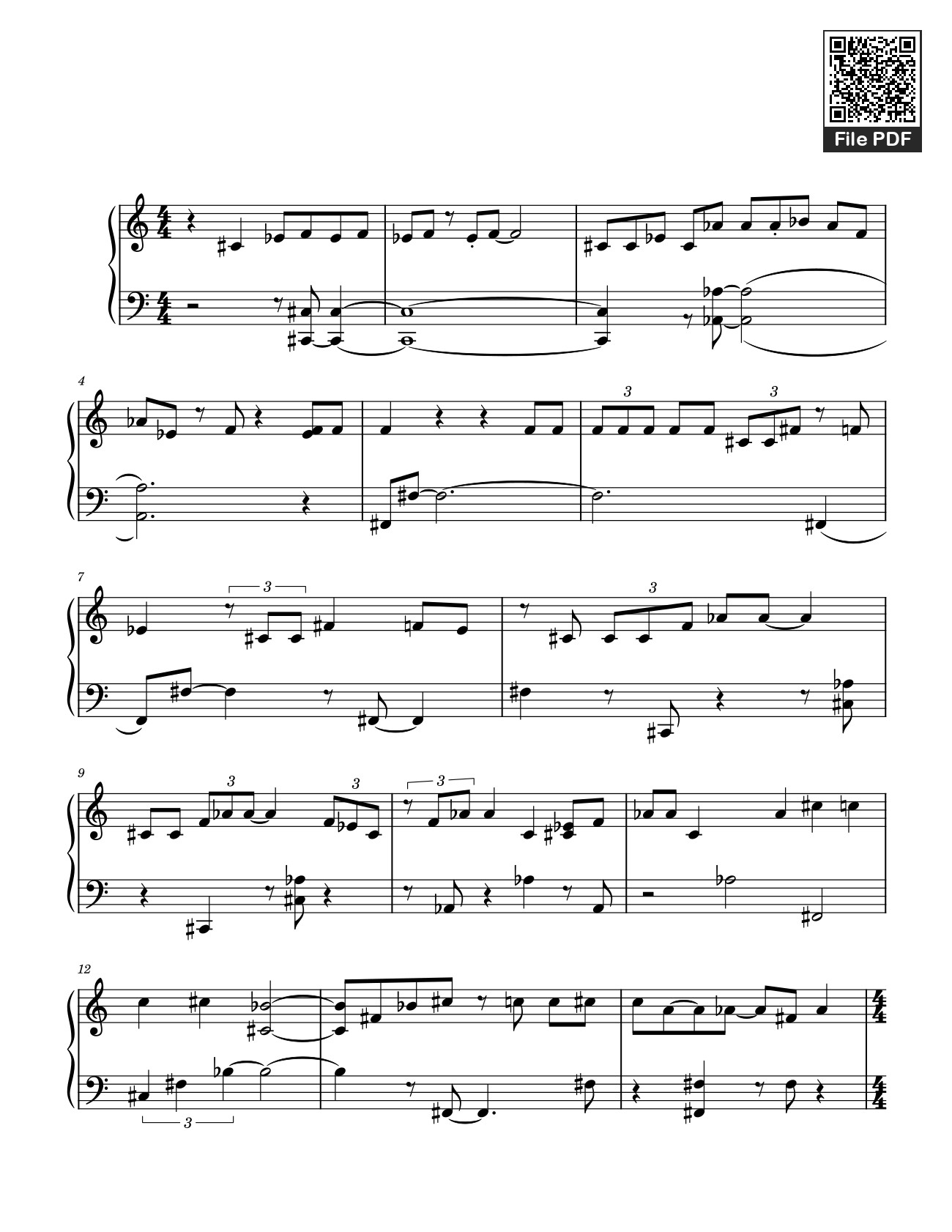 Sheet PDF of Hào Quang Sheet Piano