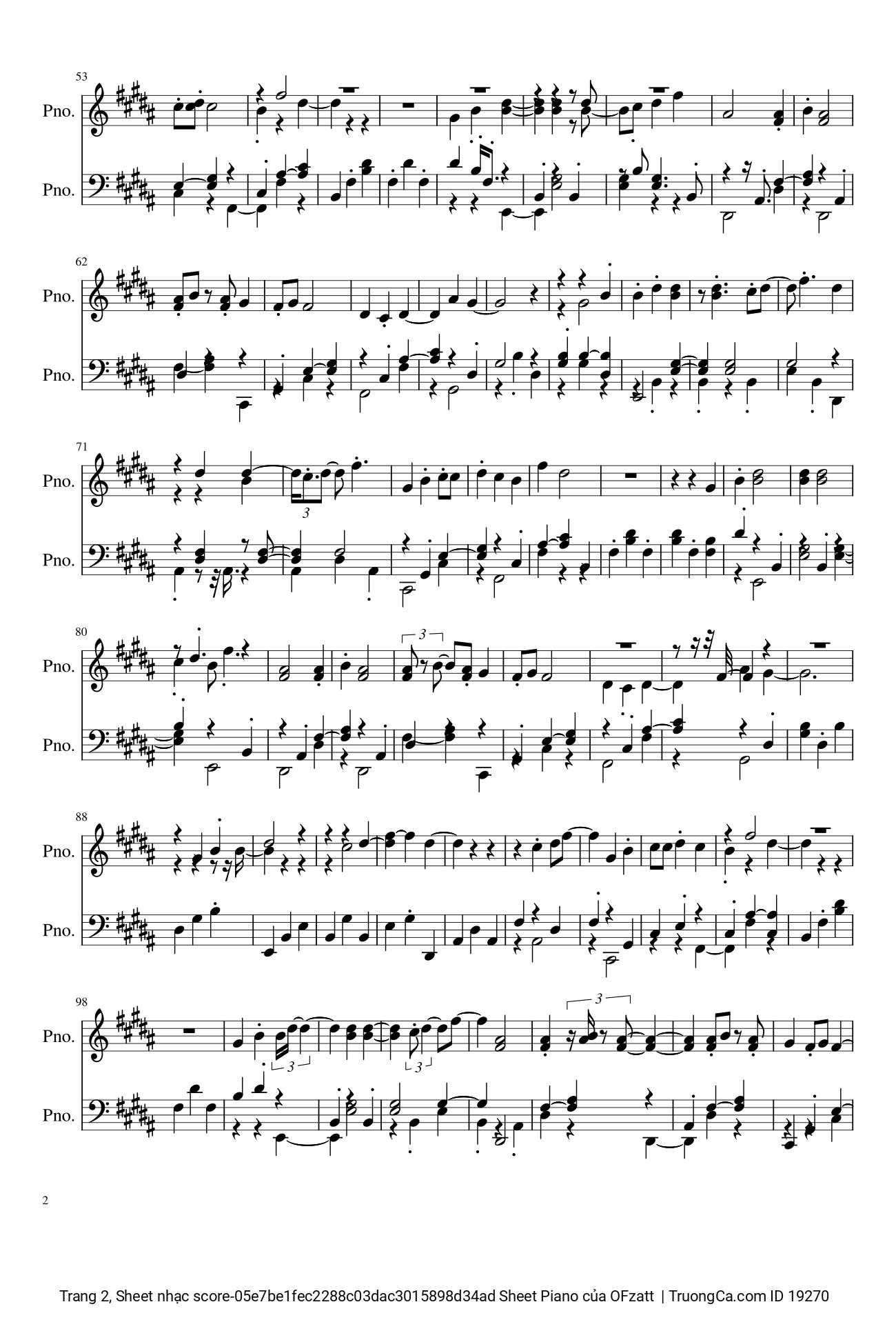 Page 2 of Sheet music PDF Có Tất Cả Nhưng Thiếu Anh Sheet Piano - OFzatt