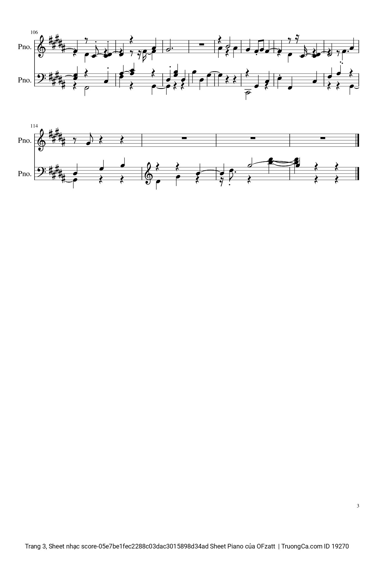 Page 3 of Sheet music PDF Có Tất Cả Nhưng Thiếu Anh Sheet Piano - OFzatt