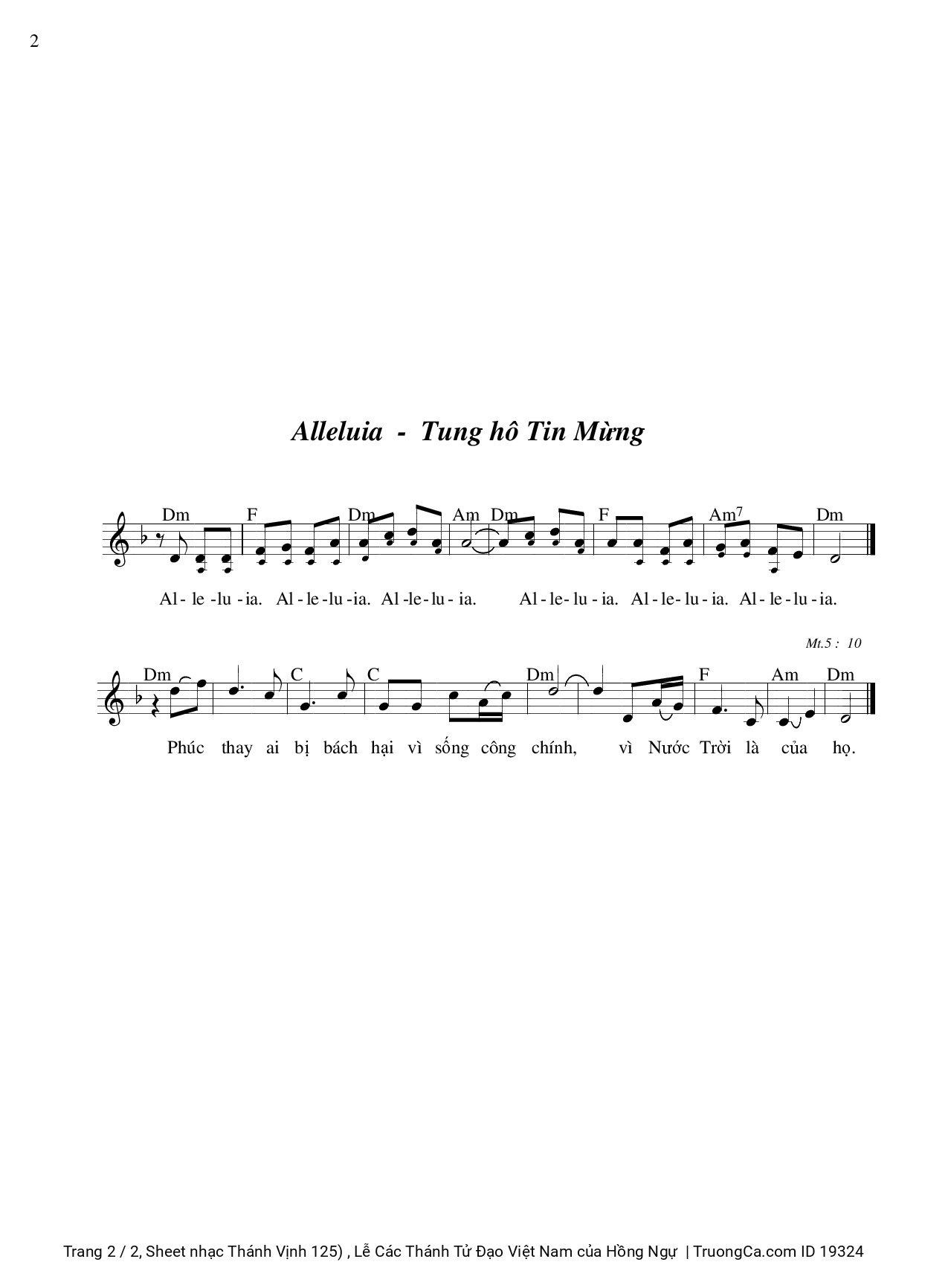 Ai nghẹn ngào ra đi gieo giống mùa gặt hái mai sau khấp khởi mừng, Trang 2