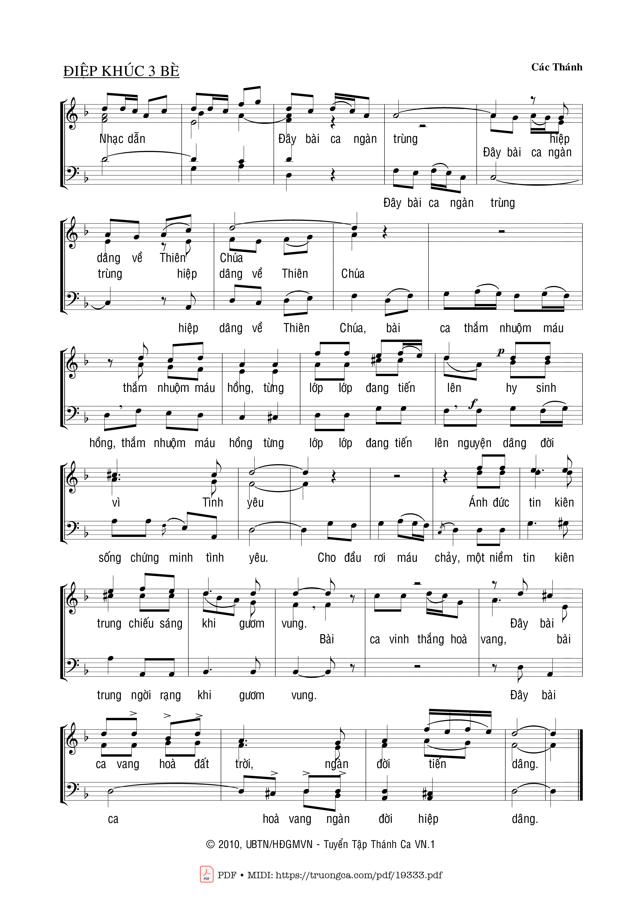 Page 2 of Sheet music PDF Bài Ca Ngàn Trùng - Kim Long