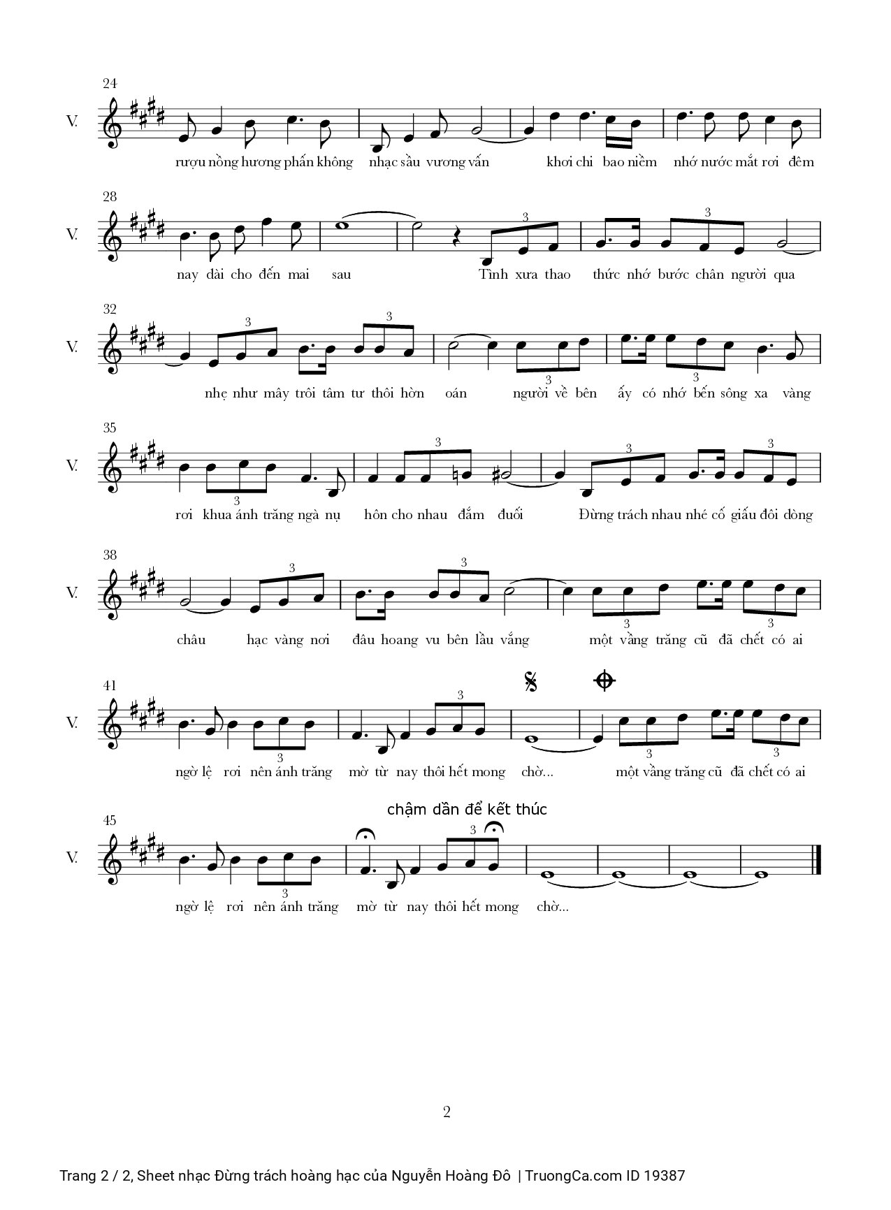 Màn đêm giăng kín níu bước chân người đi, Trang 2