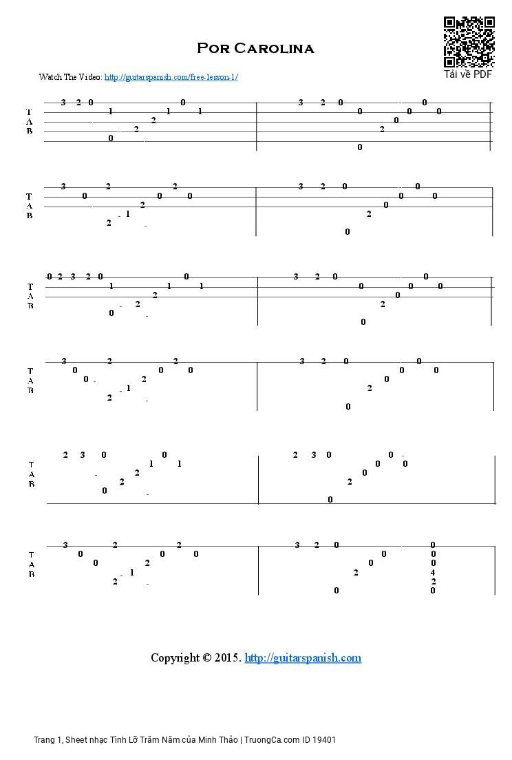 Sheet PDF of Tình Lỡ Trăm Năm