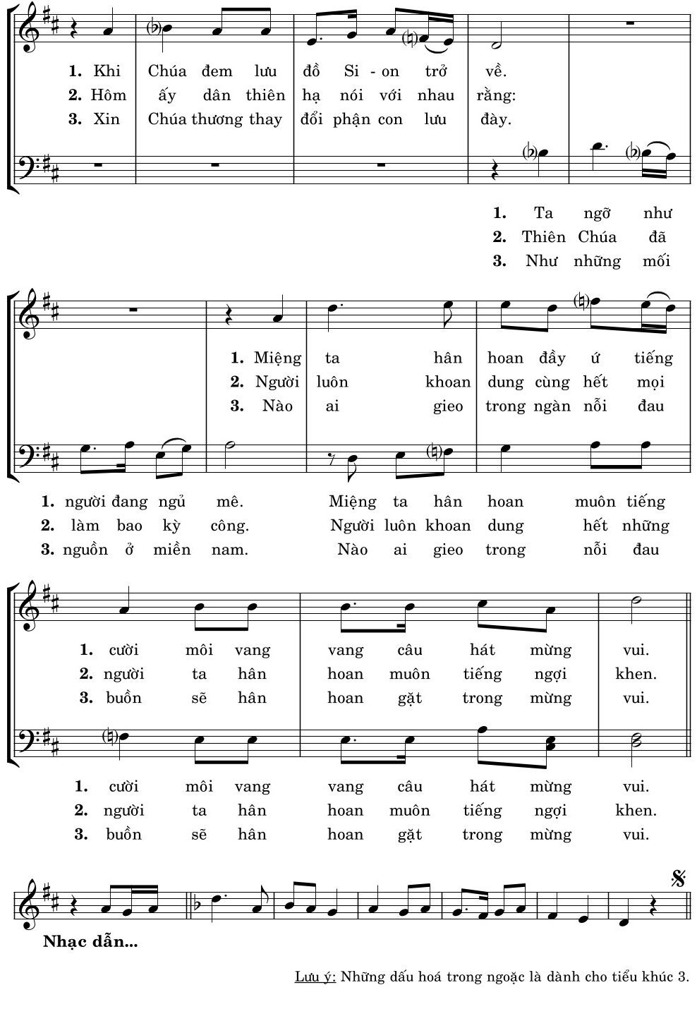 Page 4 of Sheet music PDF Thánh Vịnh 125, Ngày Về - Hương Vĩnh