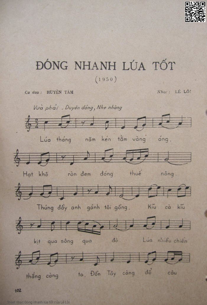 Sheet PDF of Đóng nhanh lúa tốt