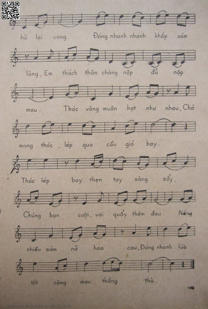 Page 2 of Sheet music PDF Đóng nhanh lúa tốt - Lê Lôi