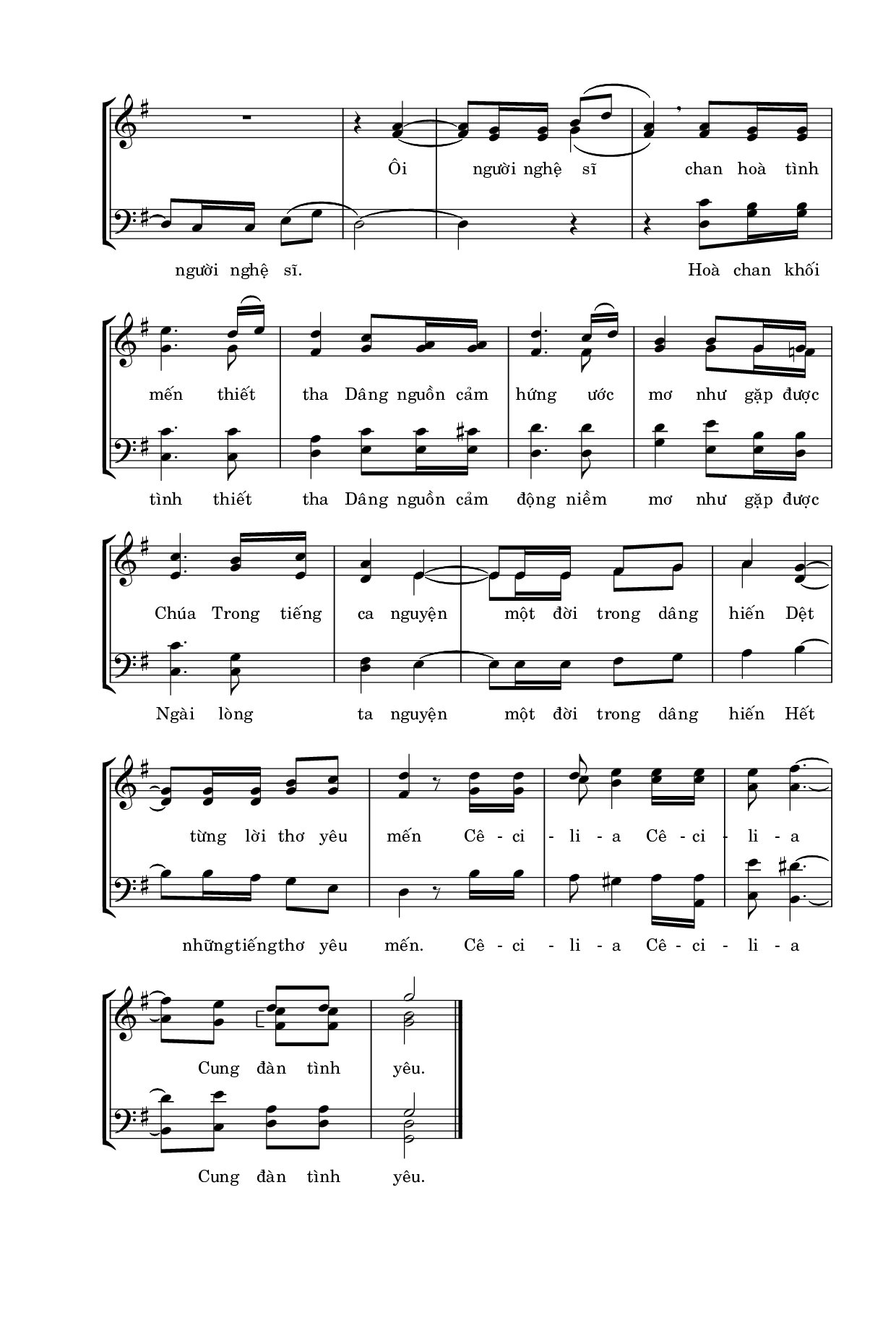 Page 2 of Sheet music PDF Cung Đàn Tình Yêu - Nguyễn Duy