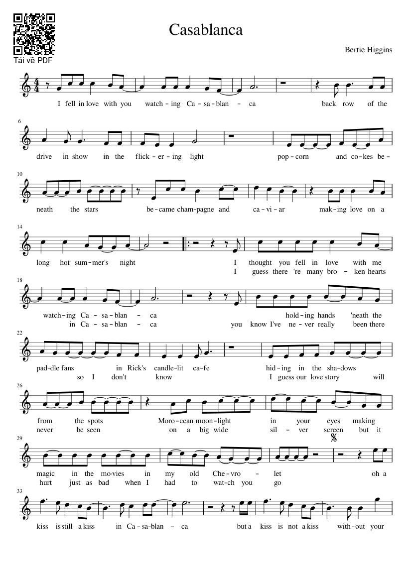 Sheet PDF of Sao Không Đến Bên Em