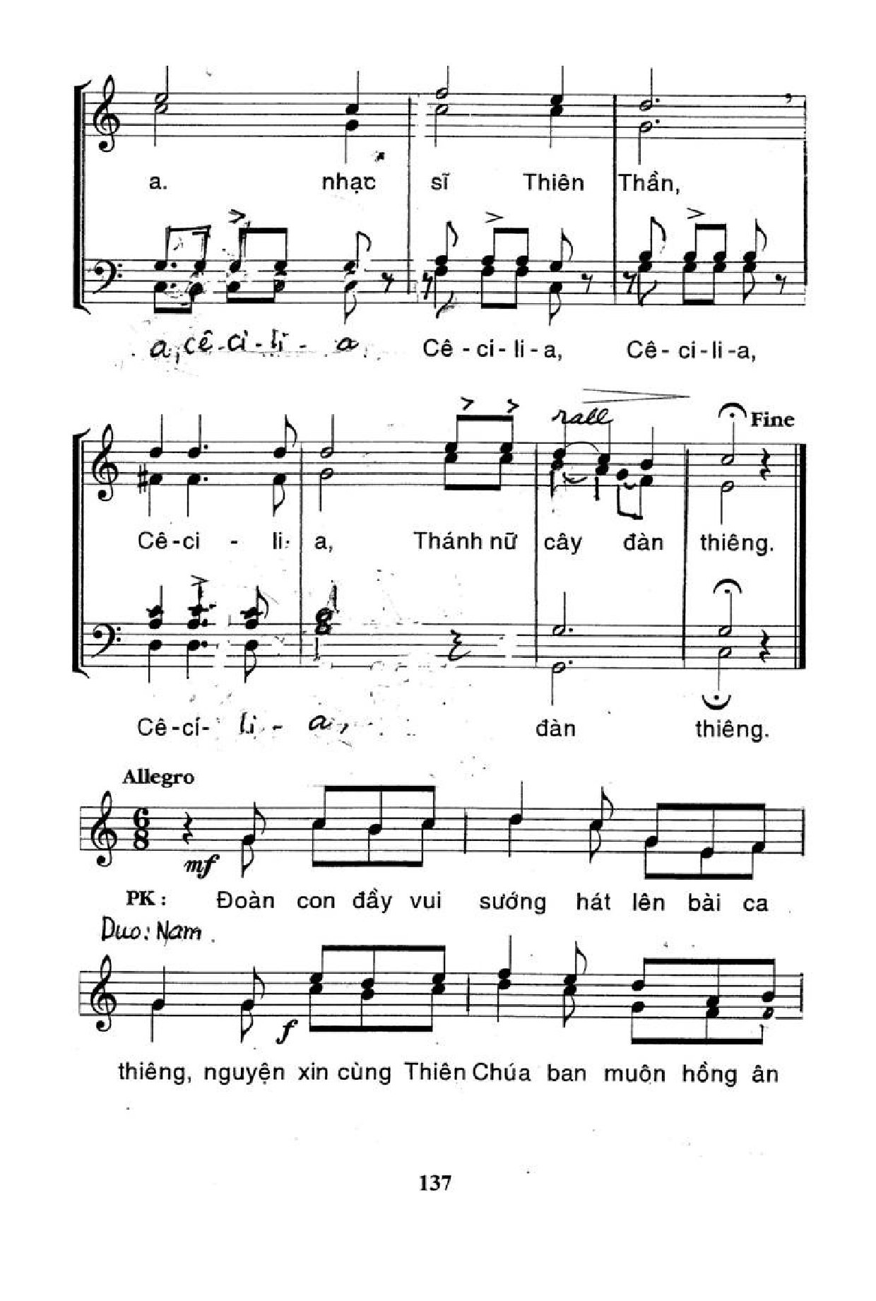 Page 3 of Sheet music PDF Cêcilia, Nhạc Sĩ Thiên Thần - Xuân Thu
