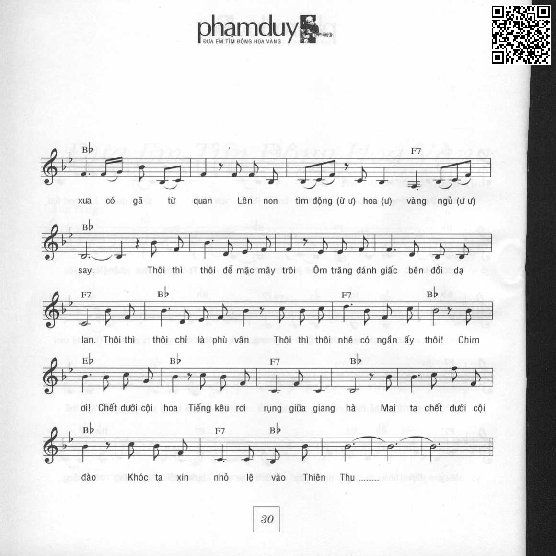 Page 3 of Sheet music PDF Đưa em tìm động hoa vàng - Phạm Duy