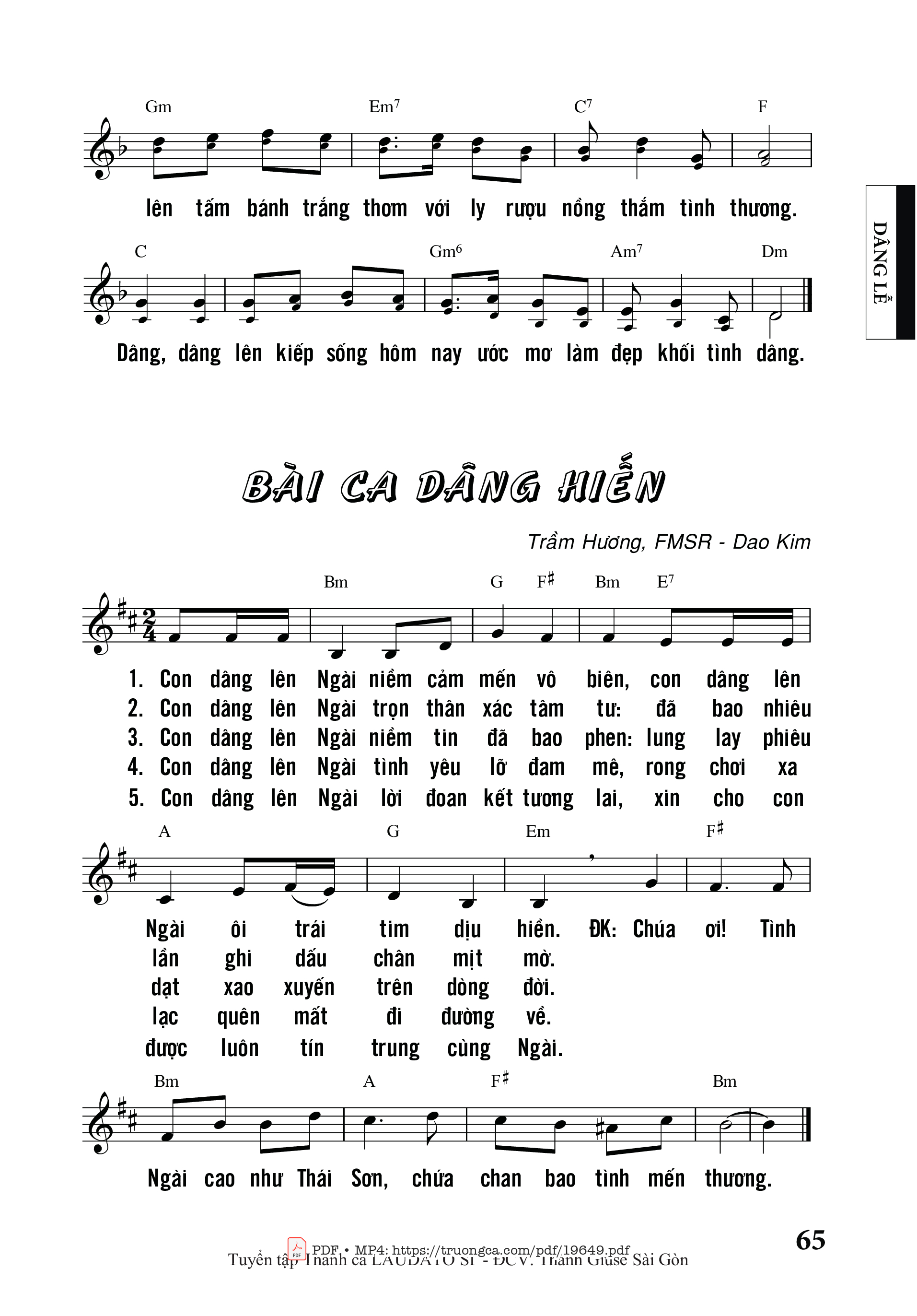Page 2 of Sheet music PDF Bánh Rượu Tình Thương - Việt Khôi