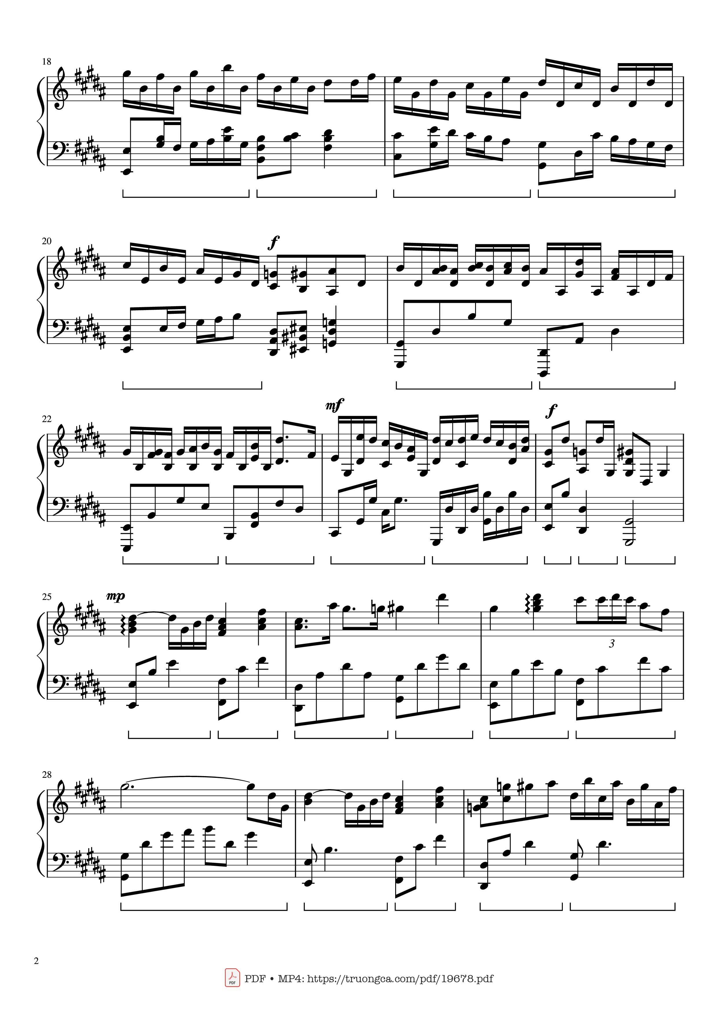 Page 2 of Sheet music PDF Flower Dance Sheet Piano - DJ Okawari