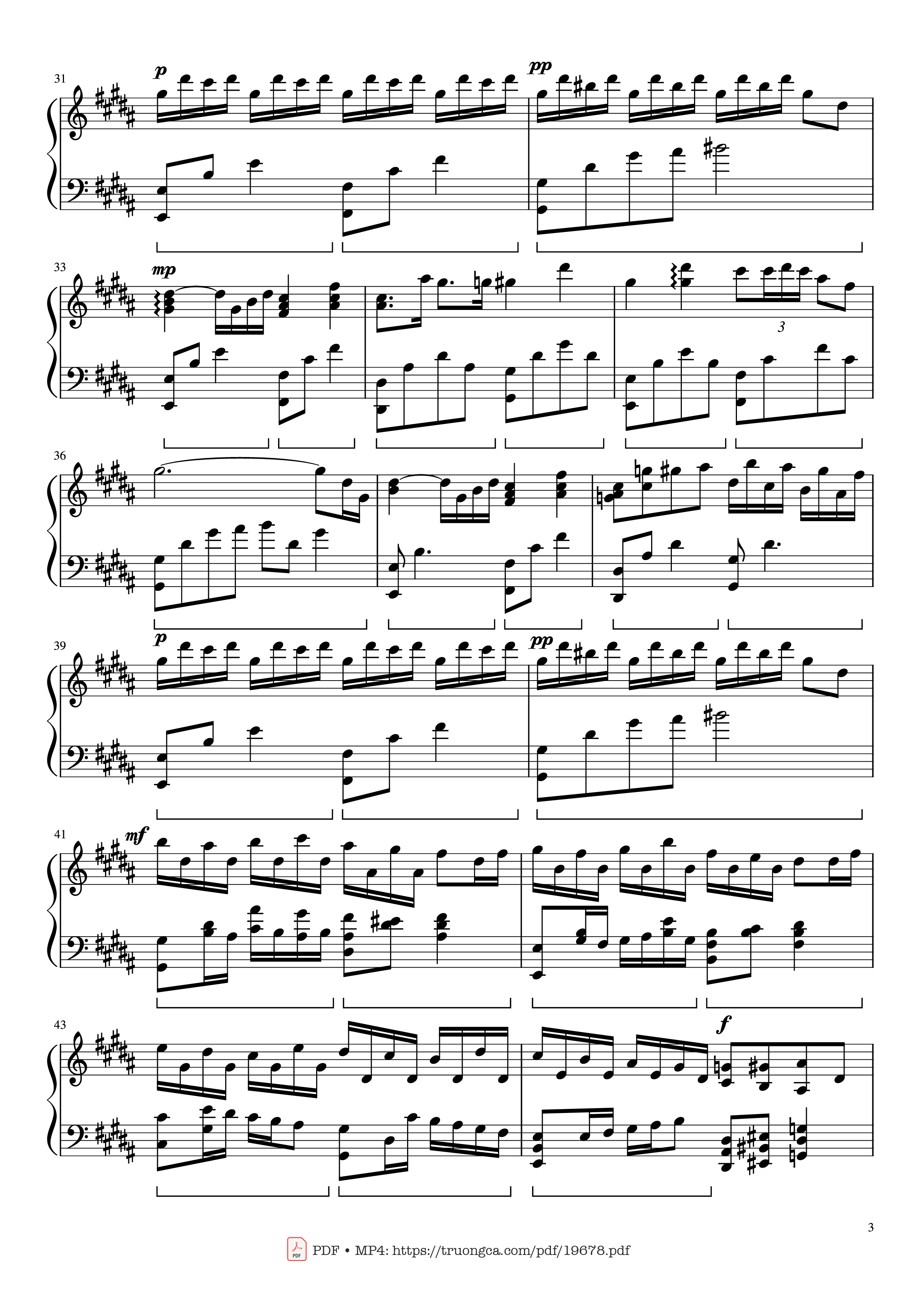 Page 3 of Sheet music PDF Flower Dance Sheet Piano - DJ Okawari