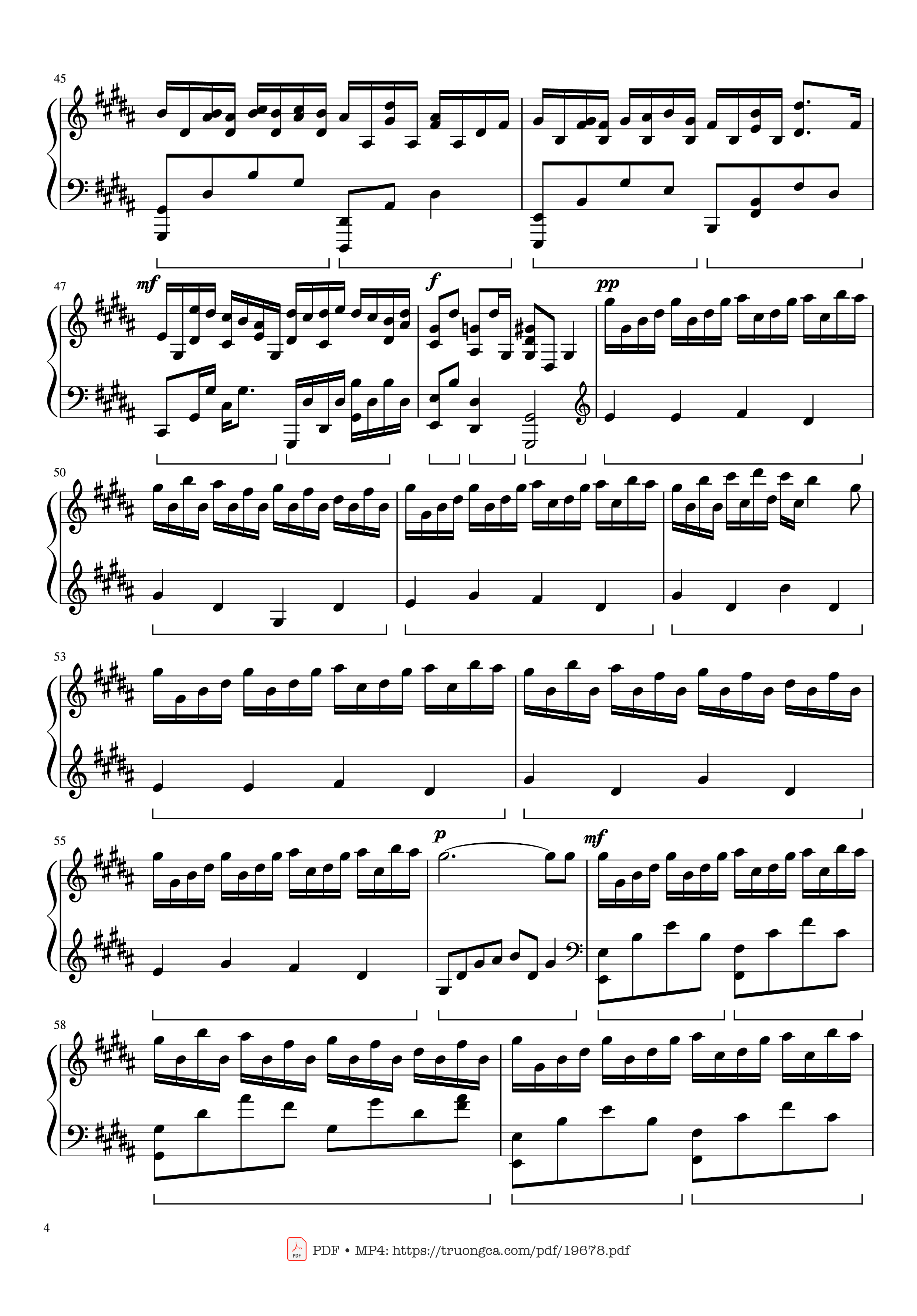 Page 4 of Sheet music PDF Flower Dance Sheet Piano - DJ Okawari