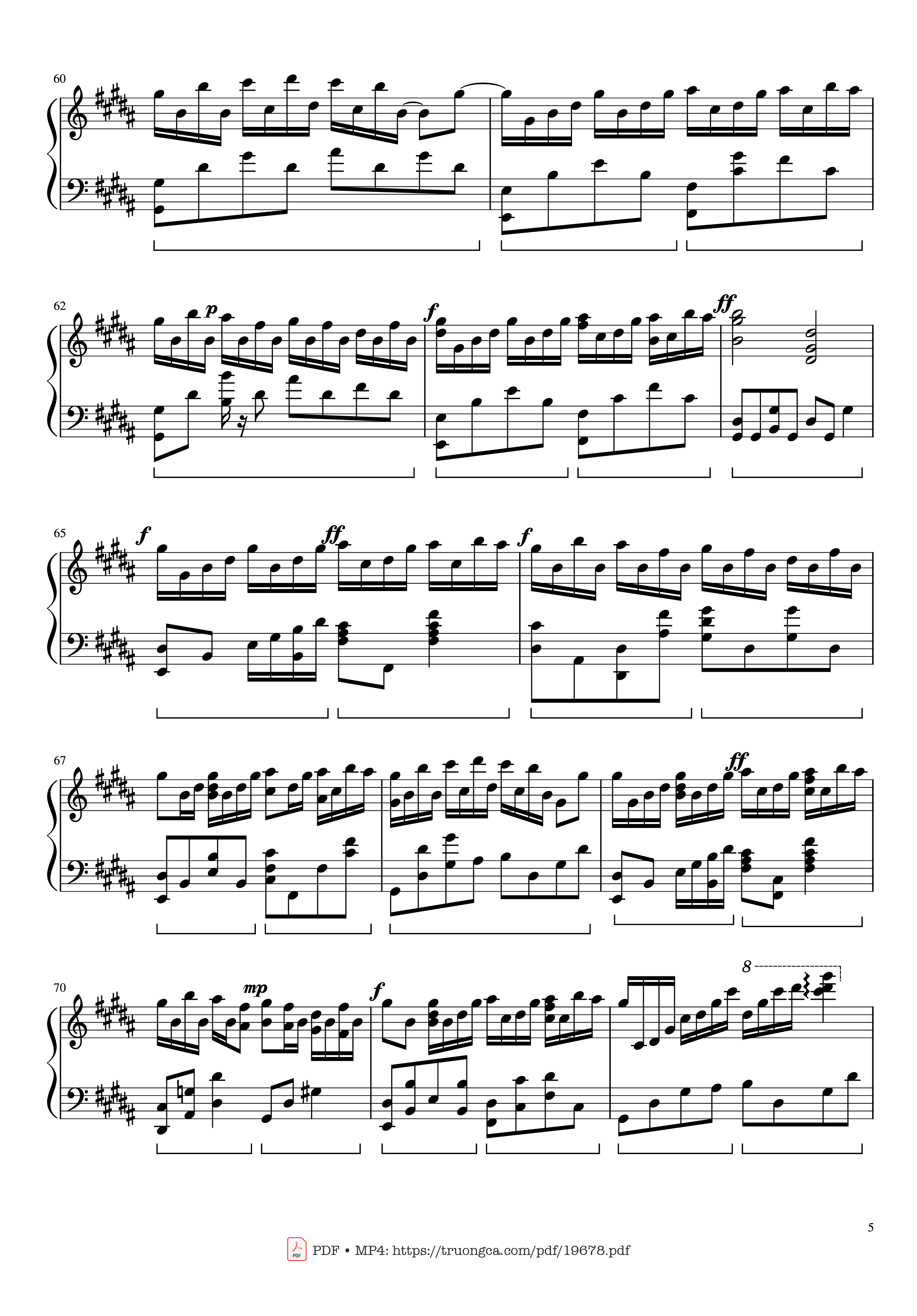 Page 5 of Sheet music PDF Flower Dance Sheet Piano - DJ Okawari