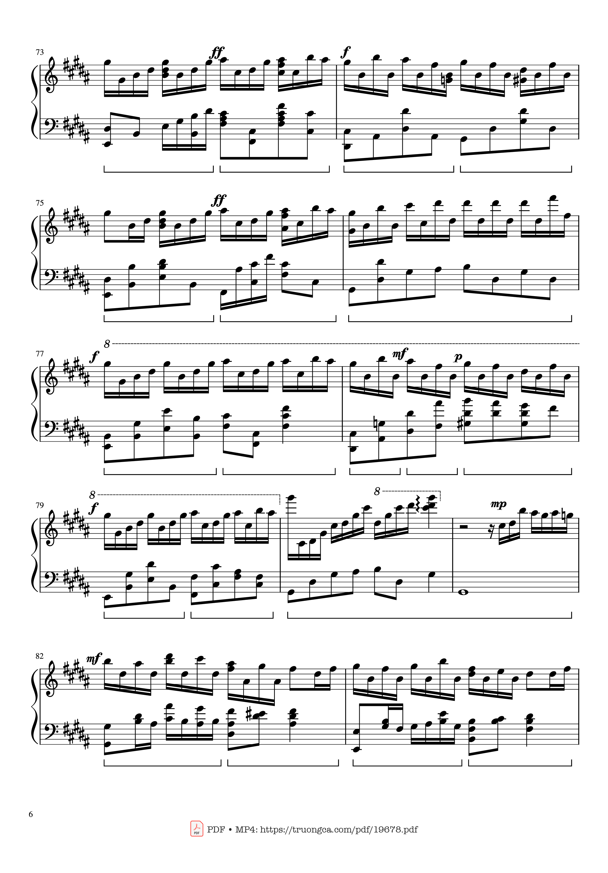 Page 6 of Sheet music PDF Flower Dance Sheet Piano - DJ Okawari