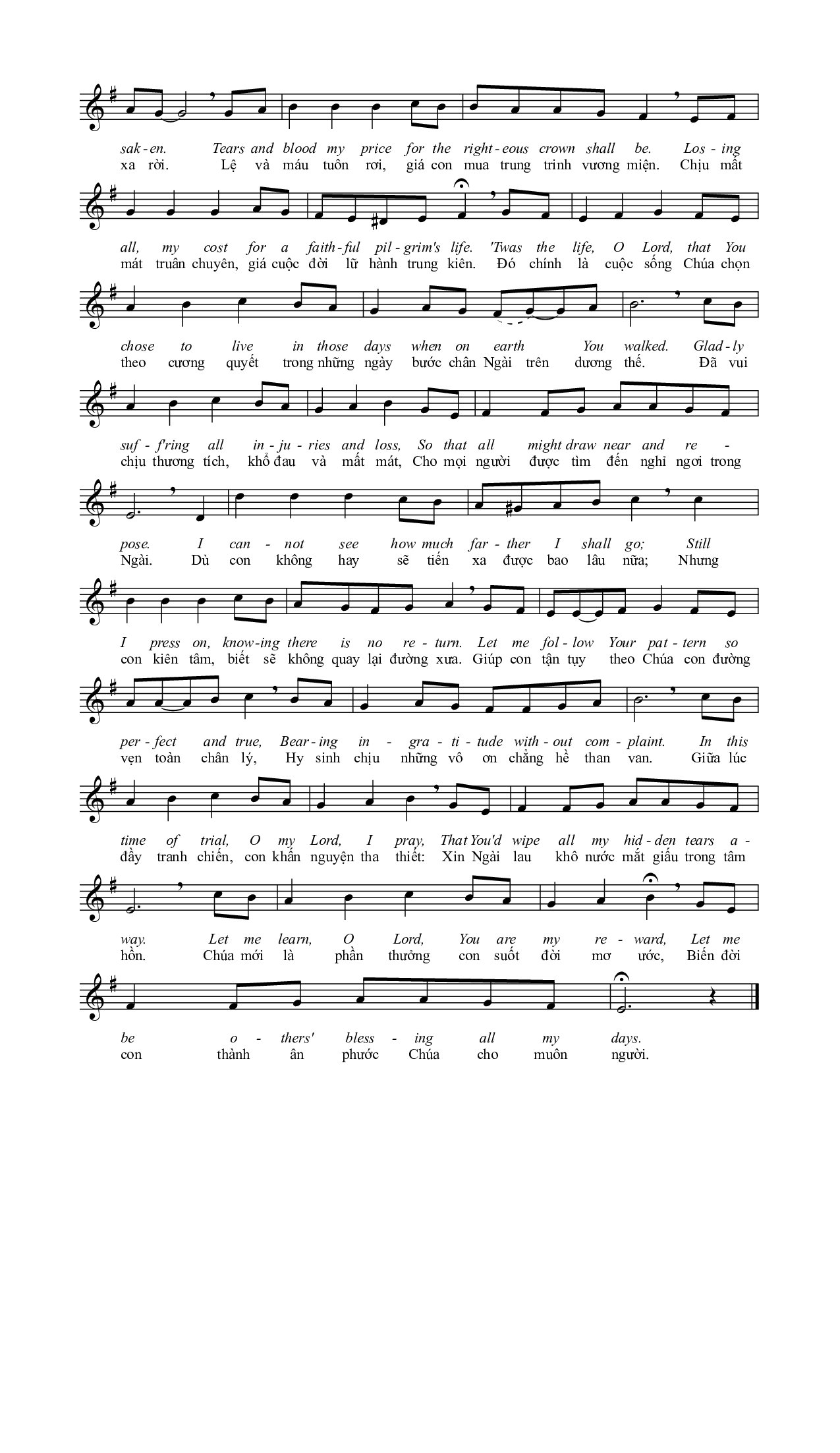 Page 2 of Sheet music PDF Cho con yêu không cần trọng vọng - Phạm Đình Đài