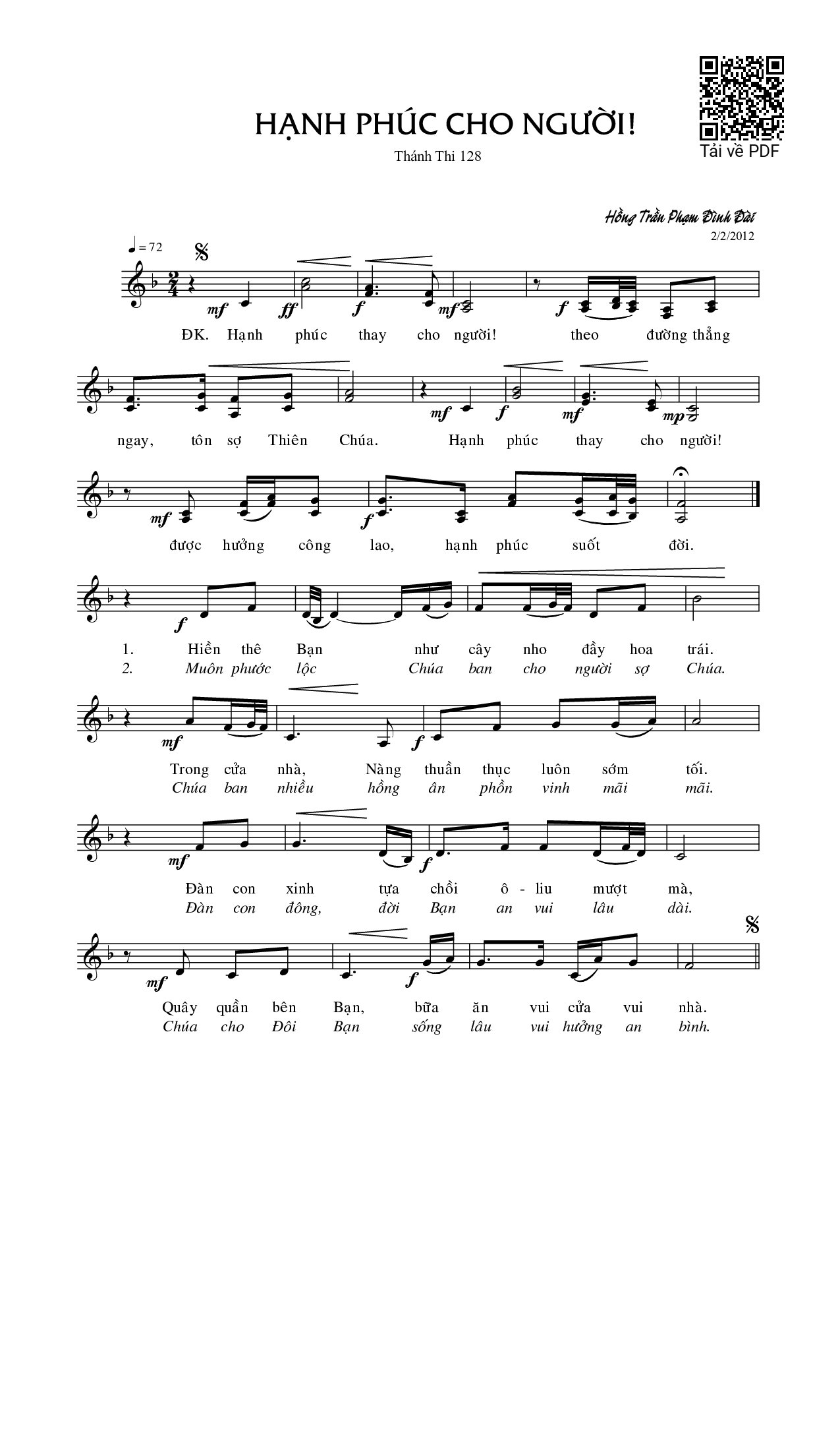 Hạnh phúc cho người