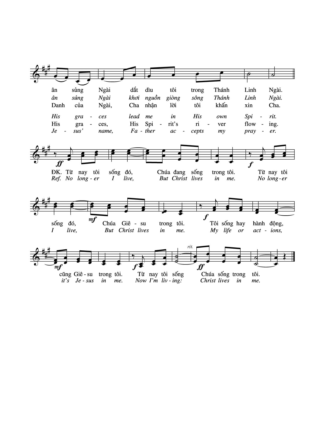 Page 2 of Sheet music PDF Bởi Thánh Linh Chúa - Phạm Đình Đài