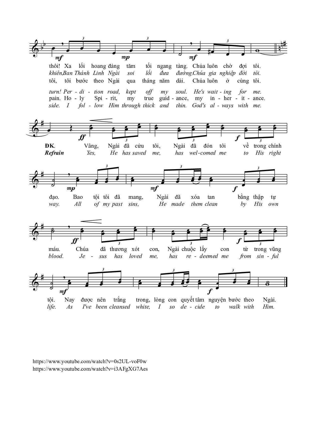 Page 2 of Sheet music PDF Nguyện bước theo Ngài - Phạm Đình Đài