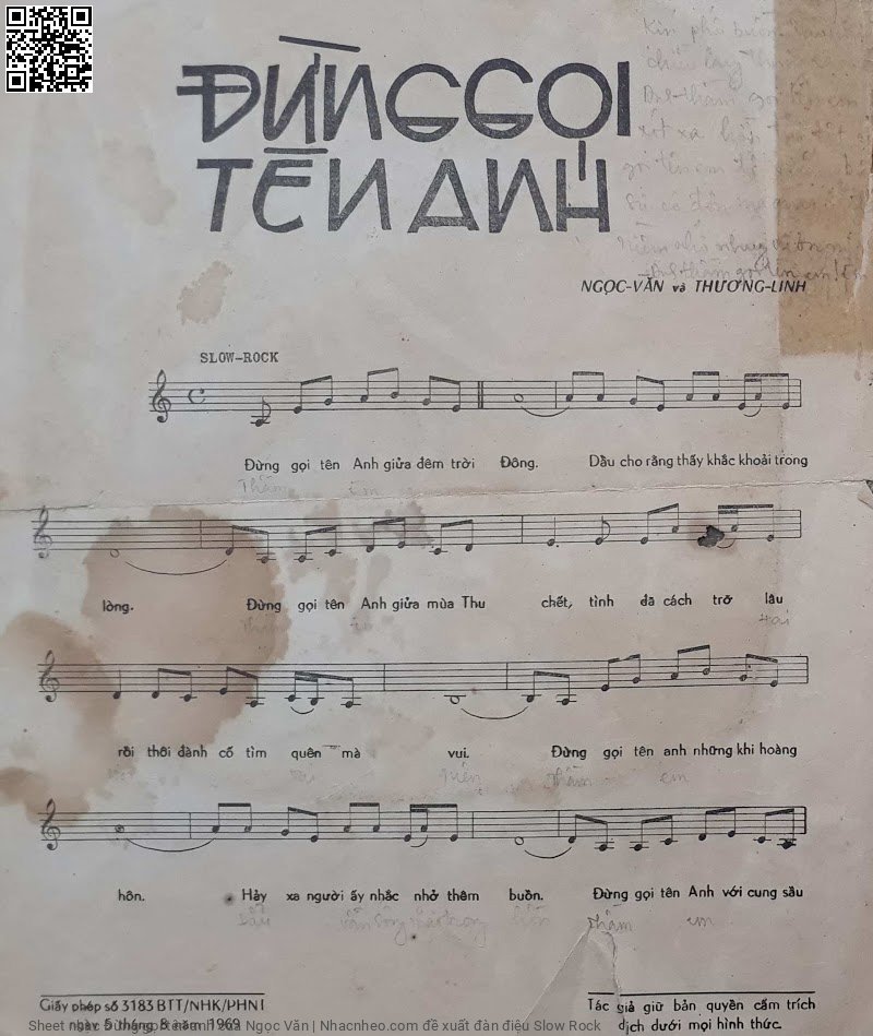 Page 2 of Sheet music PDF Đừng gọi tên anh - Ngọc Văn
